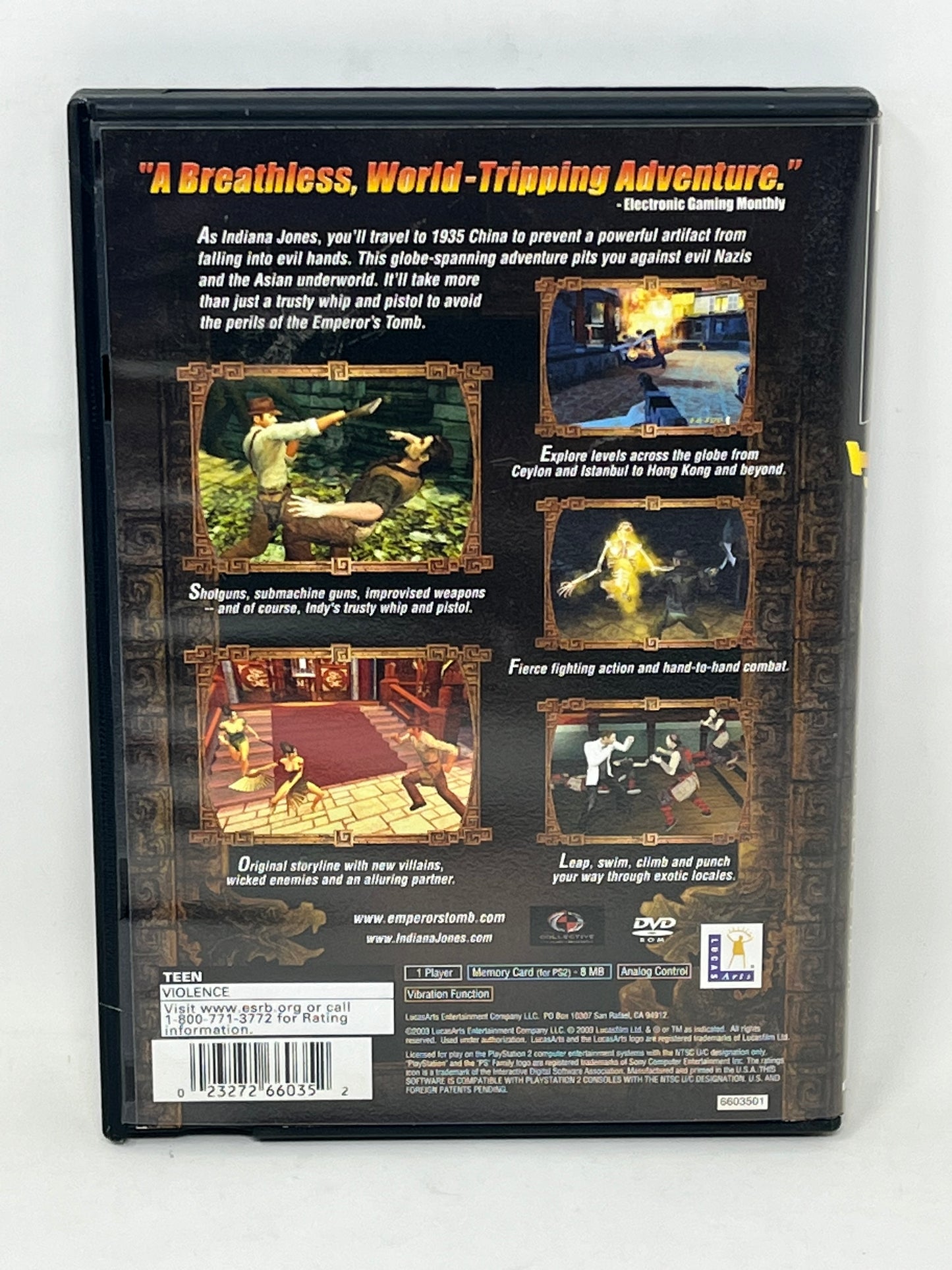 Sony PlayStation 2 PS2 - Indiana Jones and the Emperor’s Tomb