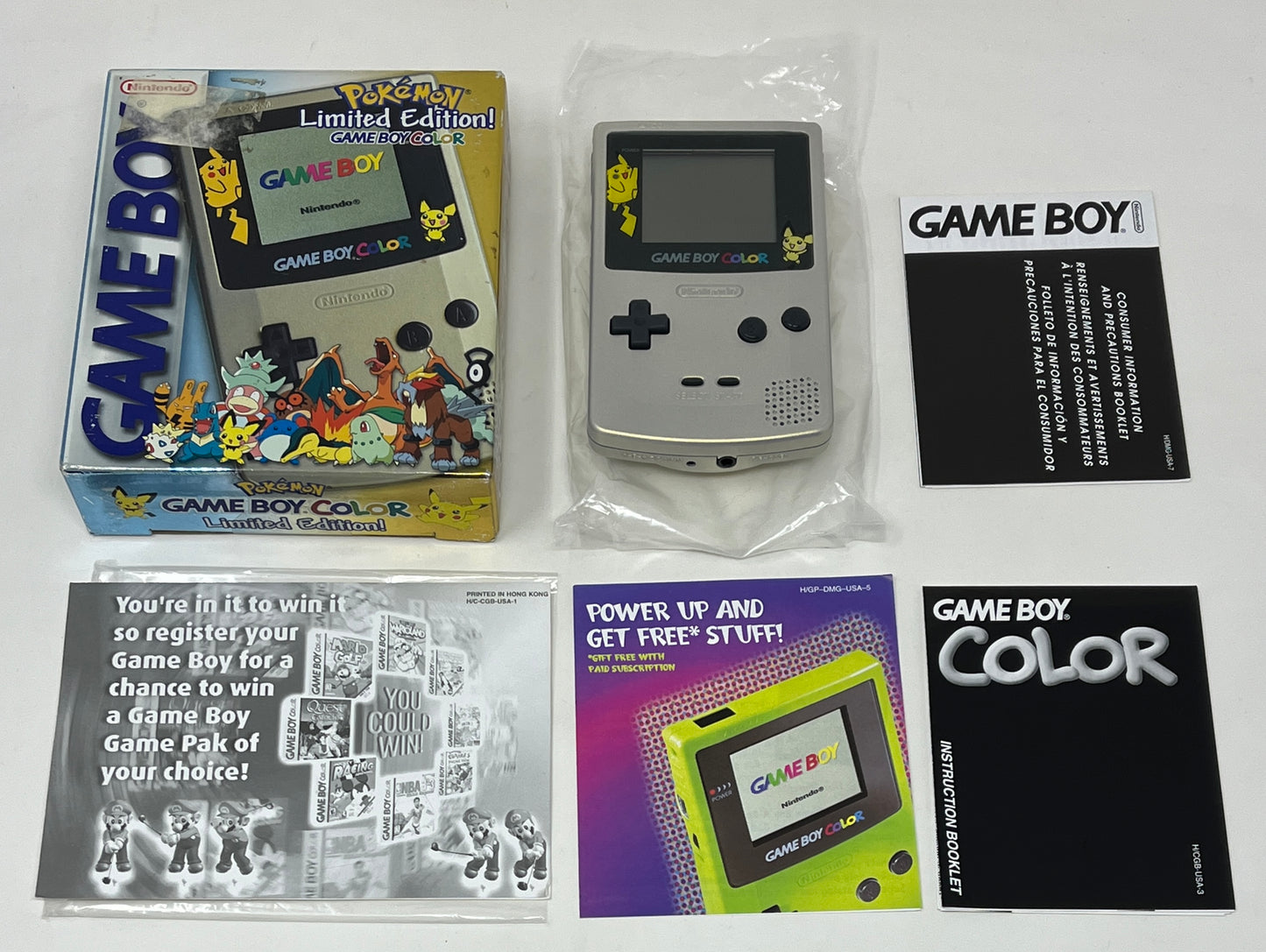 Nintendo Game Boy Color Pokemon Limited Edtion - Complete in Box