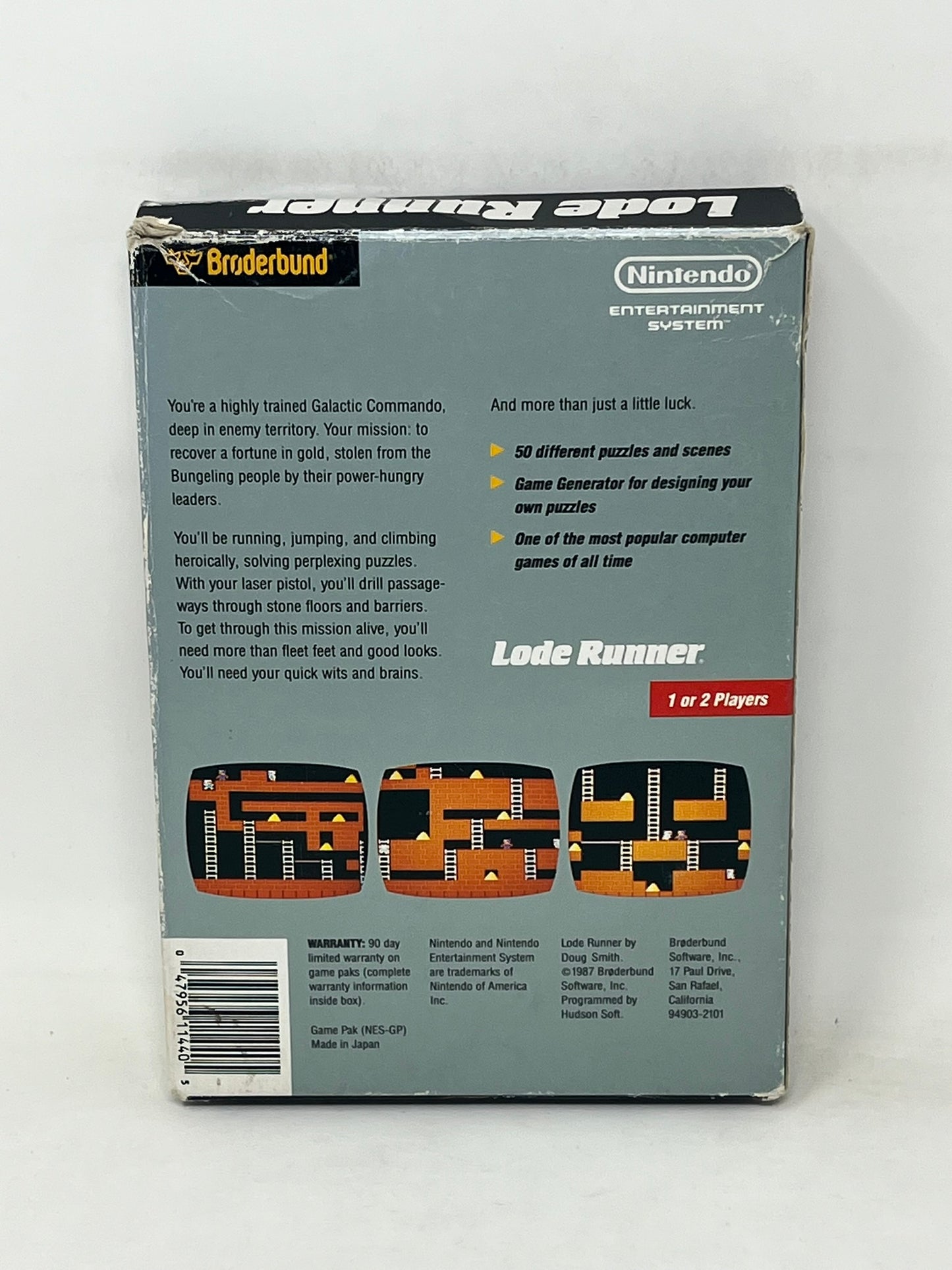 NES Nintendo - Lode Runner (5 Screw) - Complete