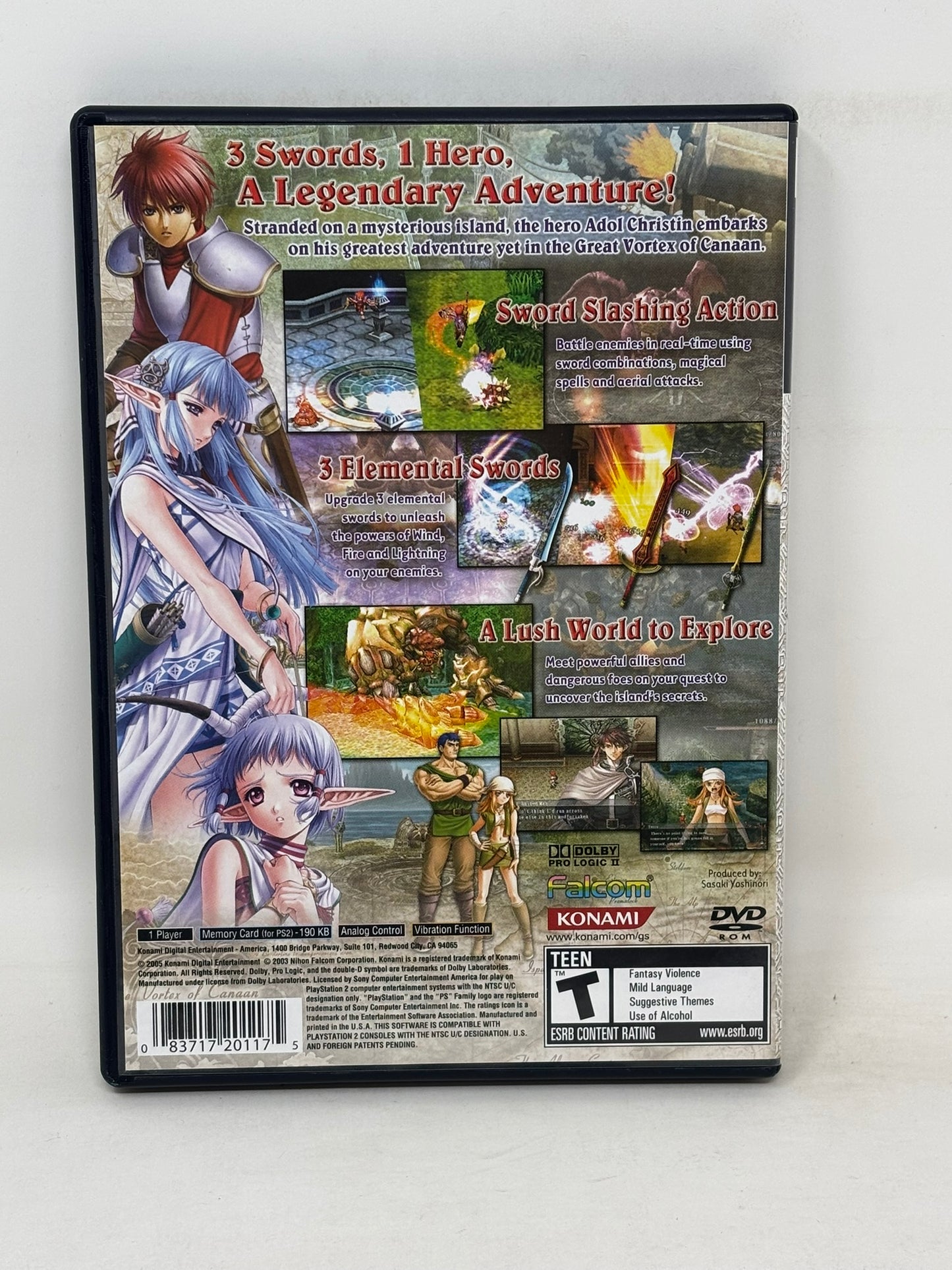 Sony PlayStation 2 - Y's The Ark of Napishtim - Complete