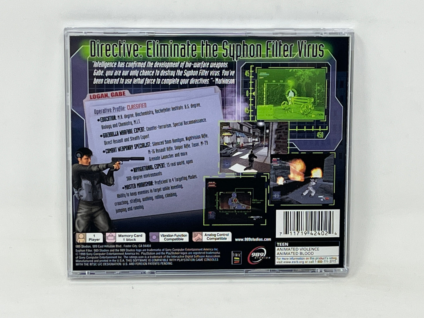 Sony PlayStation - Syphon Filter - Complete