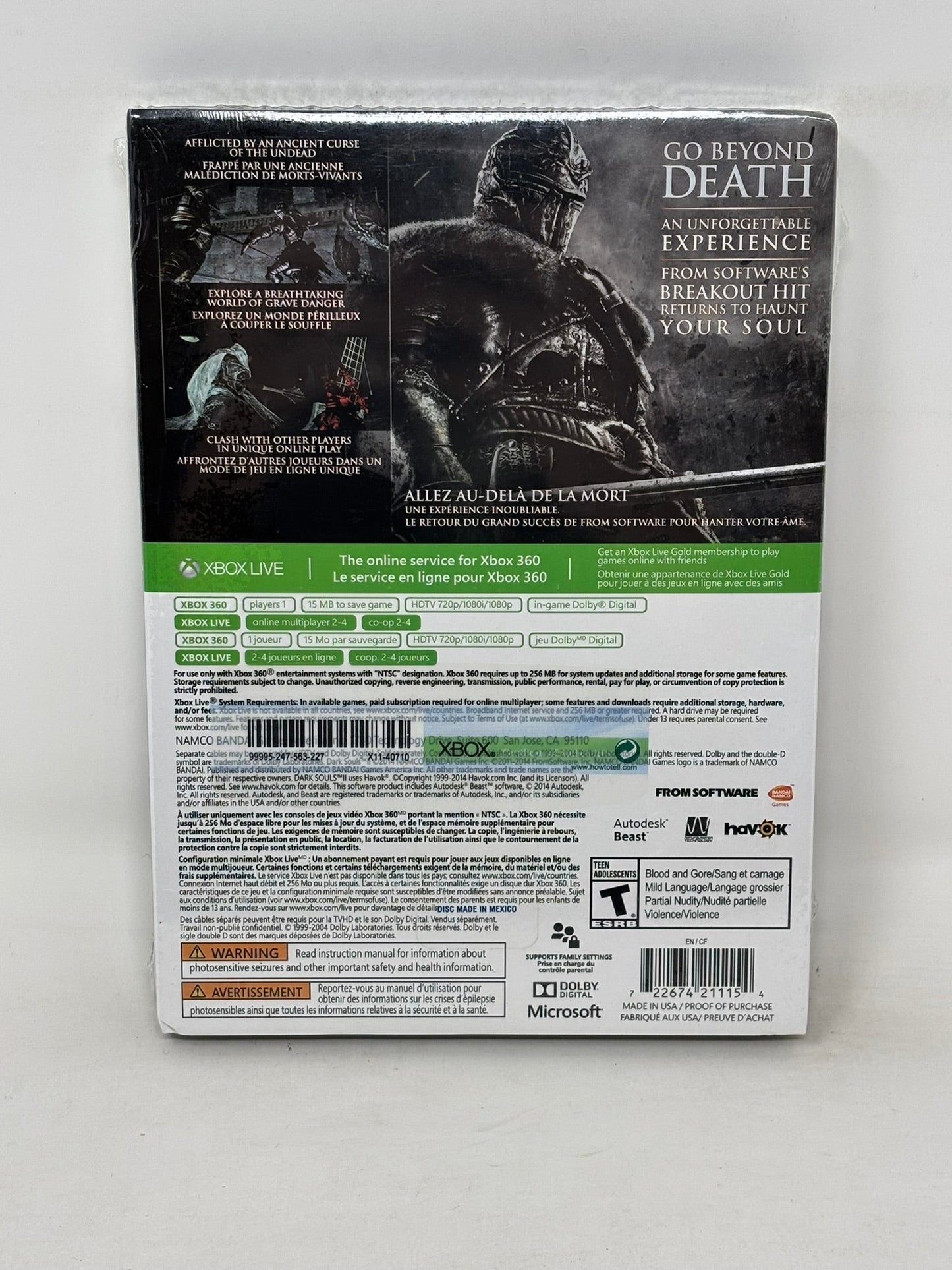 XBox 360 - Dark Souls II 2 Black Armor Edition - Sealed
