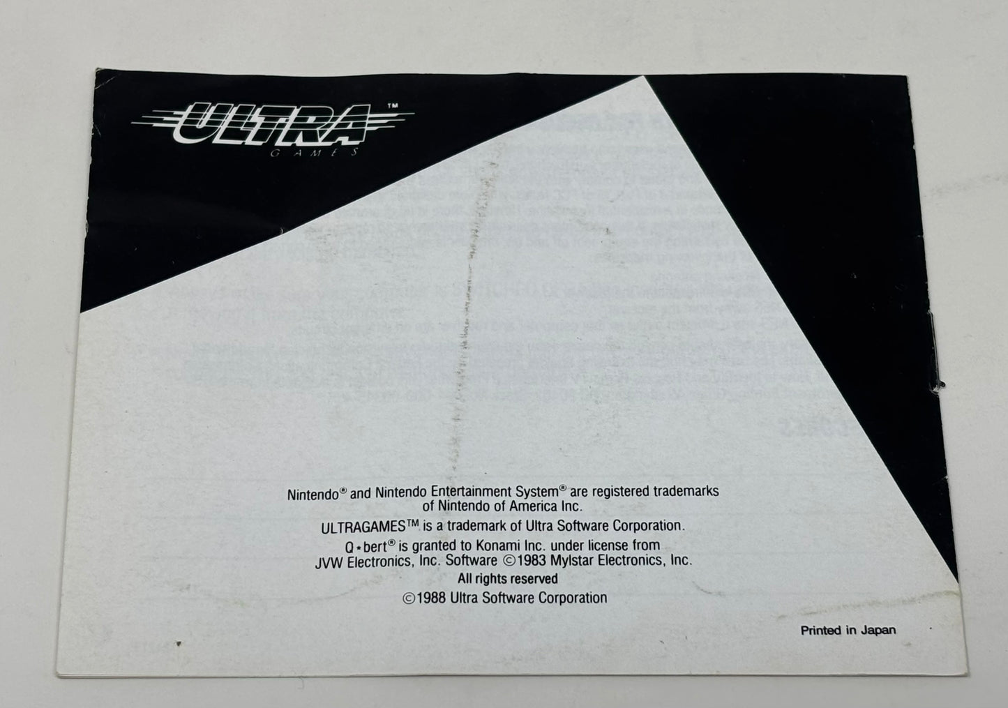 NES Nintendo - Q*Bert w/ Manual
