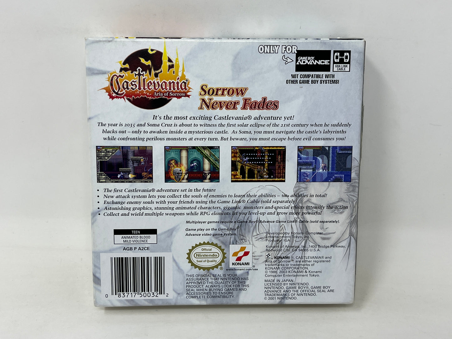 Nintendo Game Boy Advance - Castlevania Aria of Sorrow - Complete