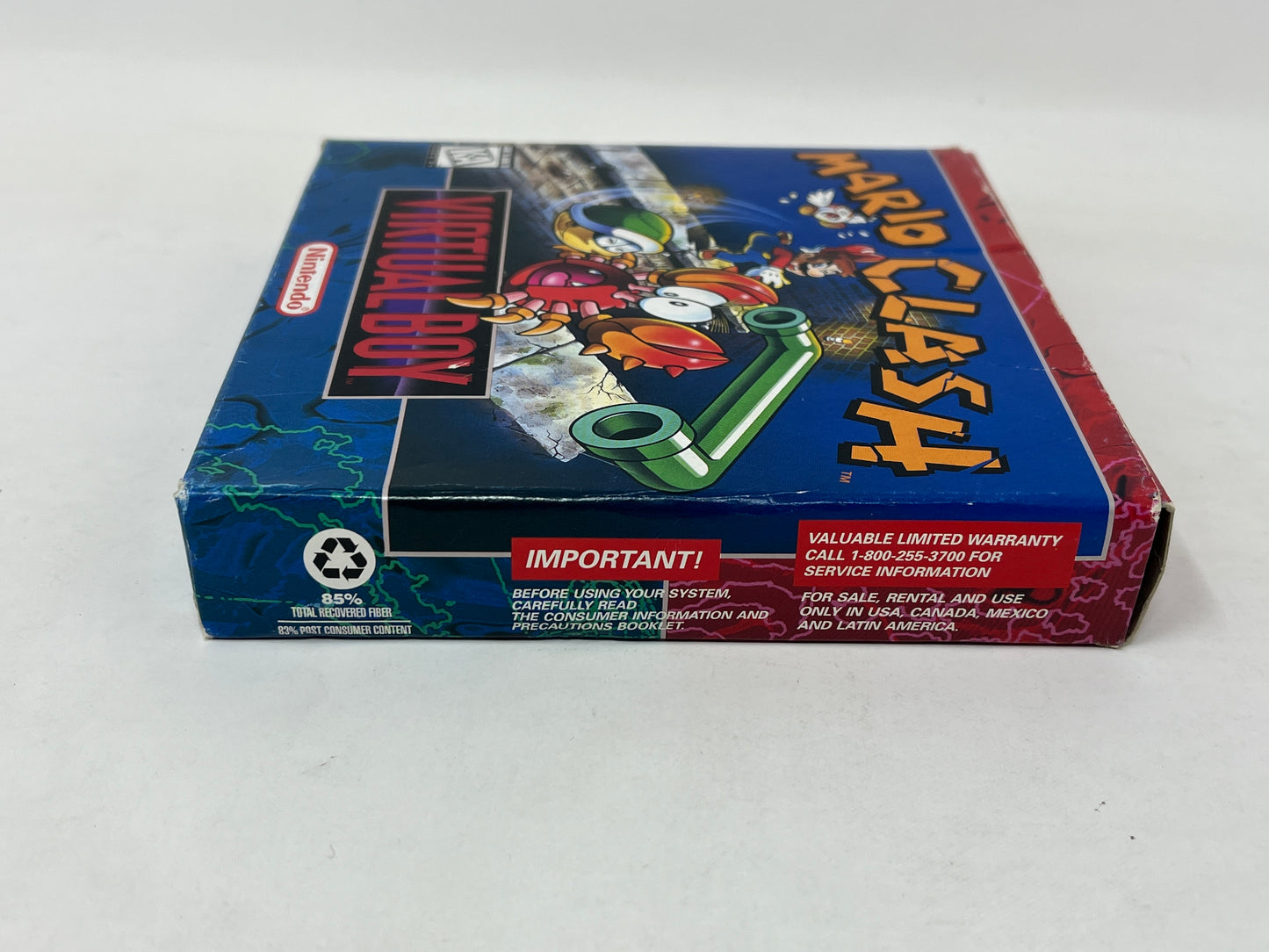 Nintendo Virtual Boy - Mario Clash - Complete