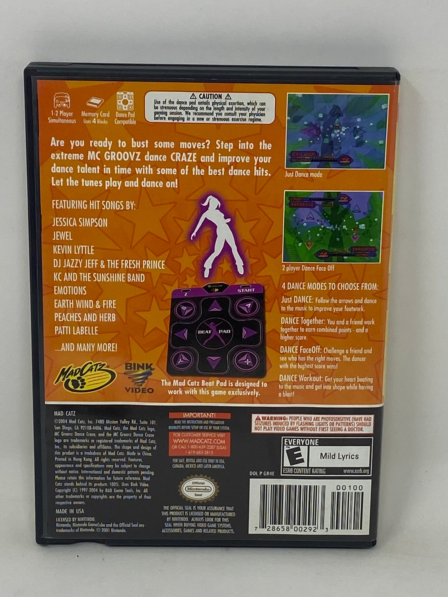 Nintendo GameCube - MC Groovz Dance Craze - Complete
