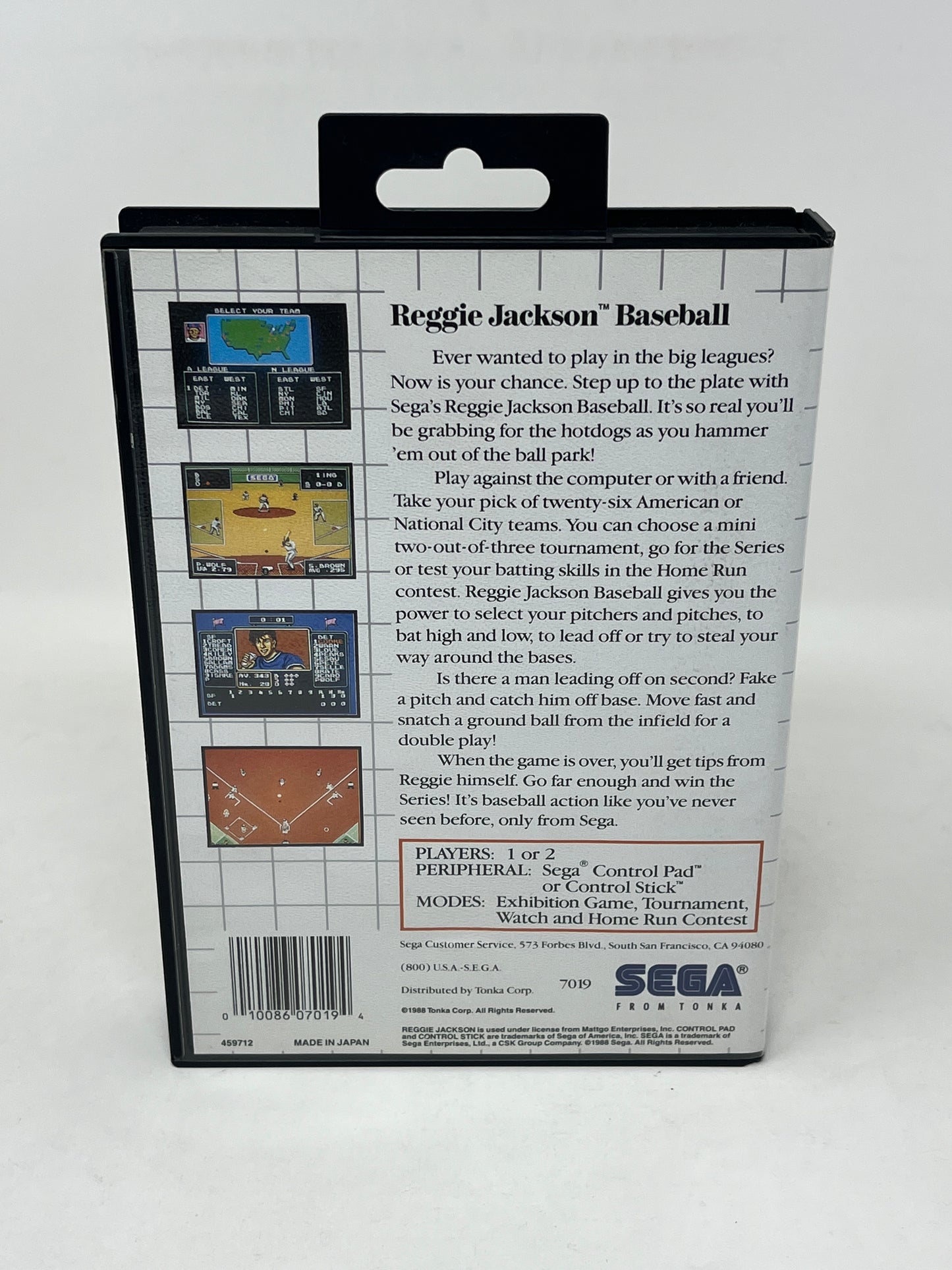 Sega Master System - Reggie Jackson Baseball - Complete