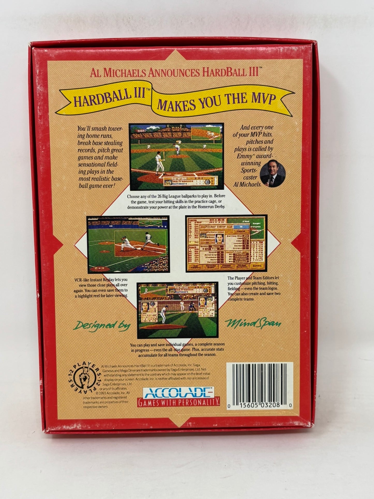 Sega Genesis - Hardball III - Complete