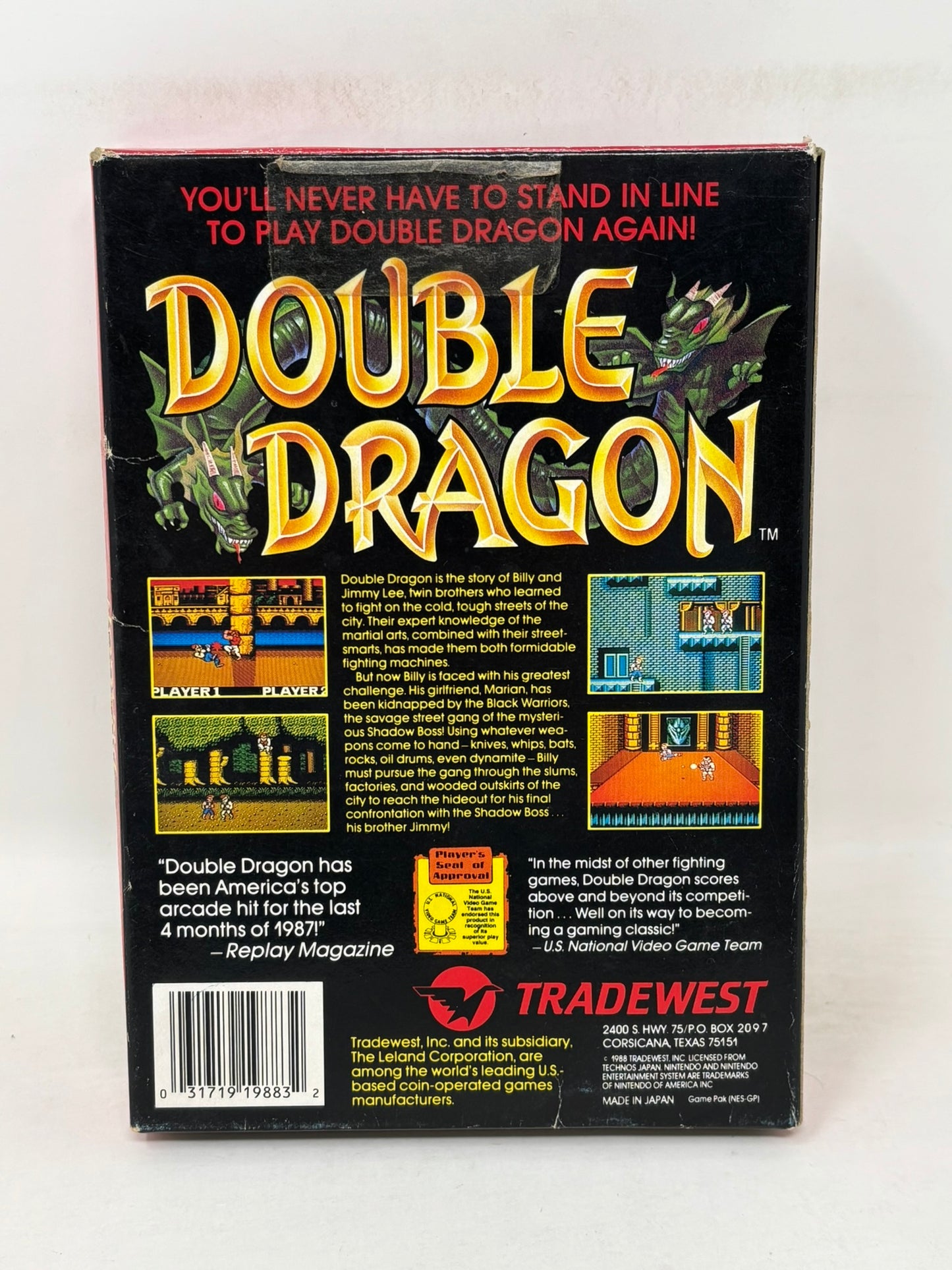 NES Nintendo - Double Dragon - Complete