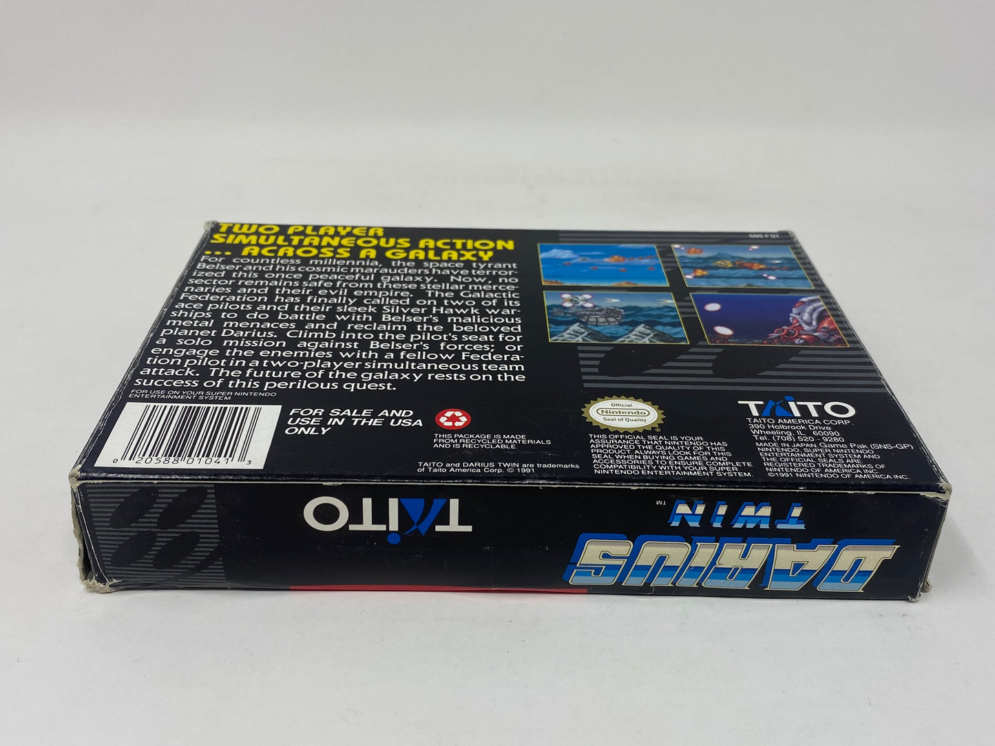 SNES Super Nintendo - Darius Twin - Complete