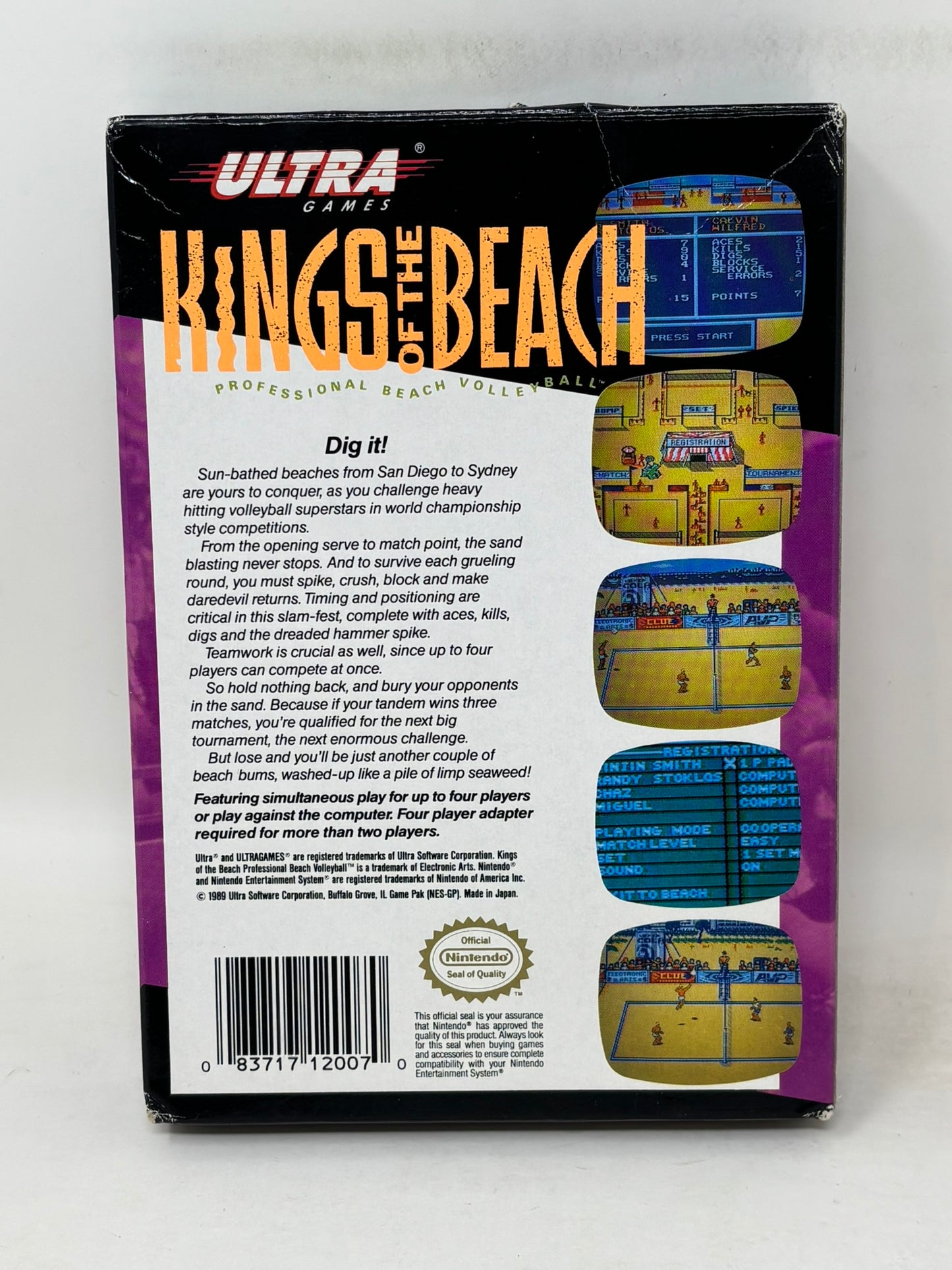 NES Nintendo - Kings of the Beach - Complete
