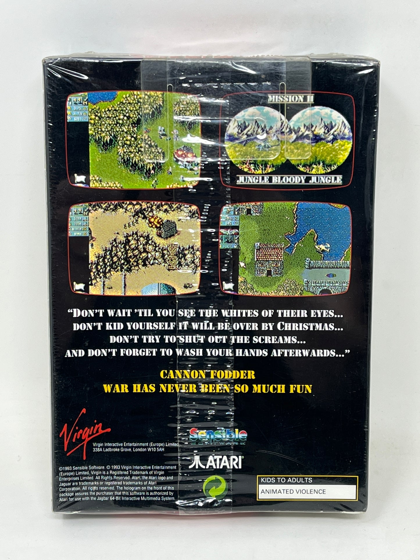 Atari Jaguar - Cannon Fodder - Sealed
