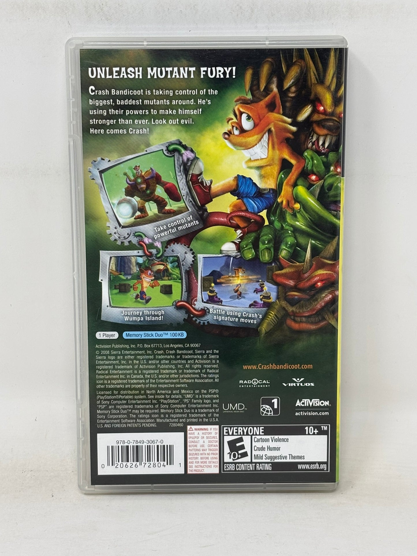 Sony PSP - Crash Mind Over Mutant - Complete