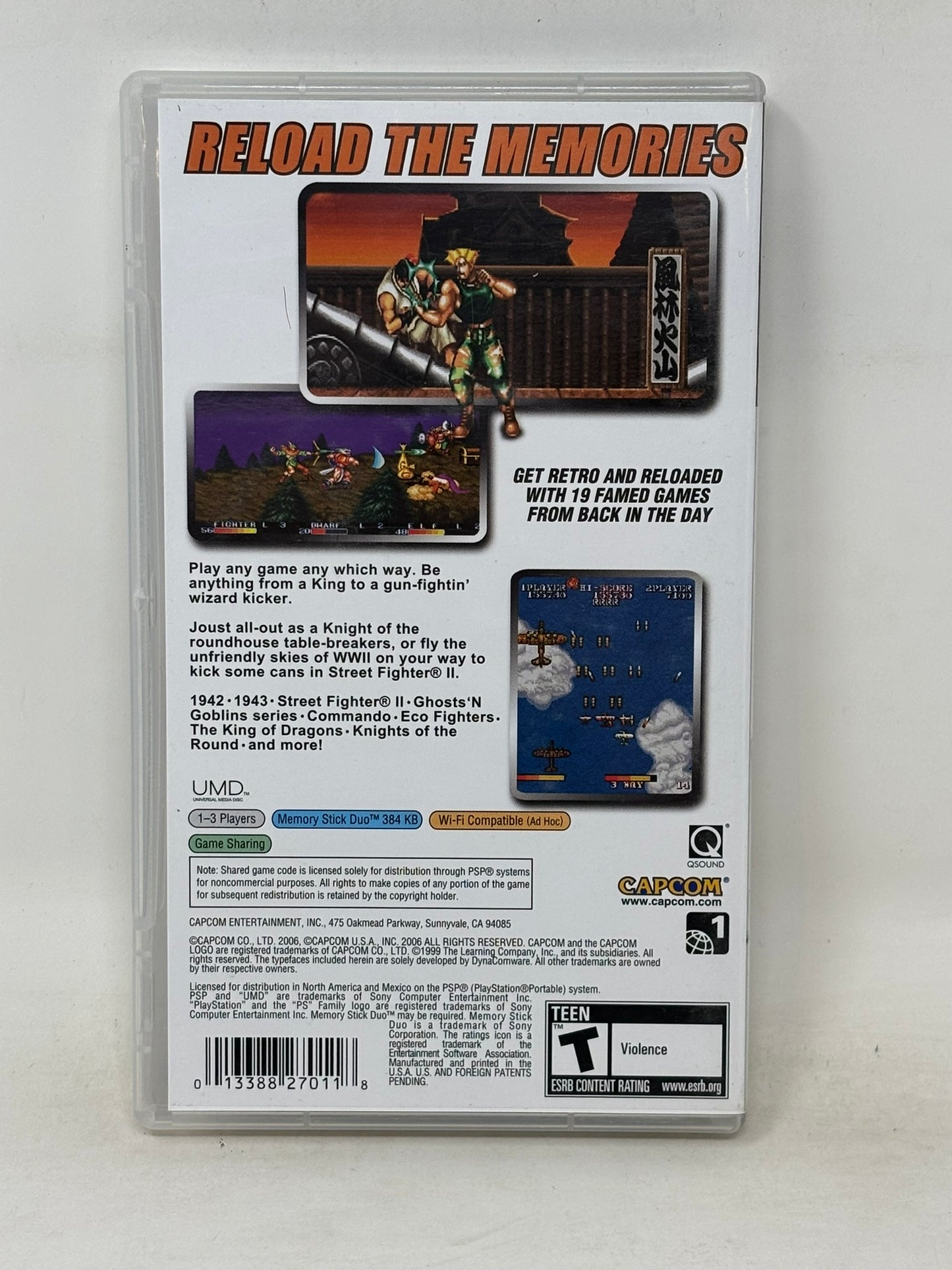 Sony PSP - Capcom Classics Reloaded - Complete