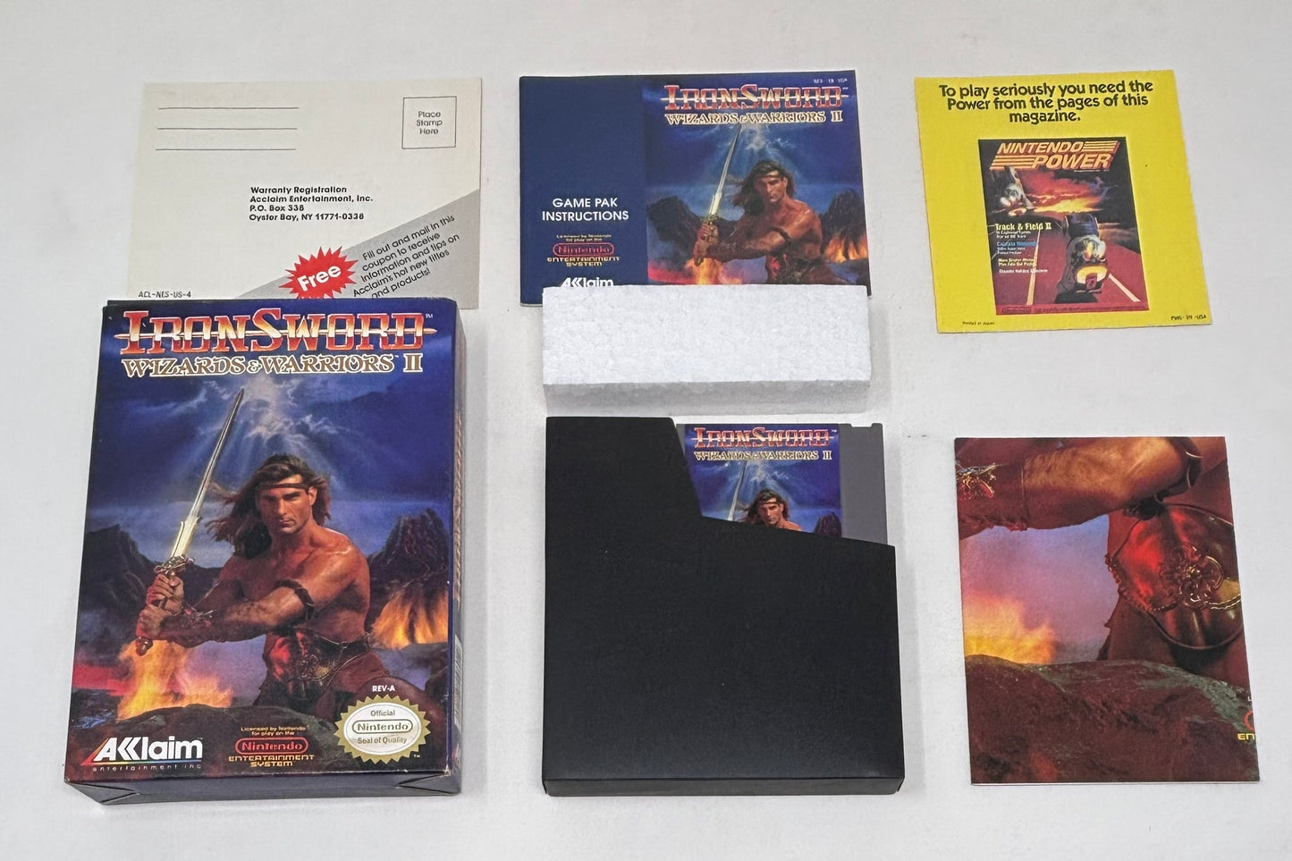 NES Nintendo - Iron Sword Wizards & Warriors II - Complete