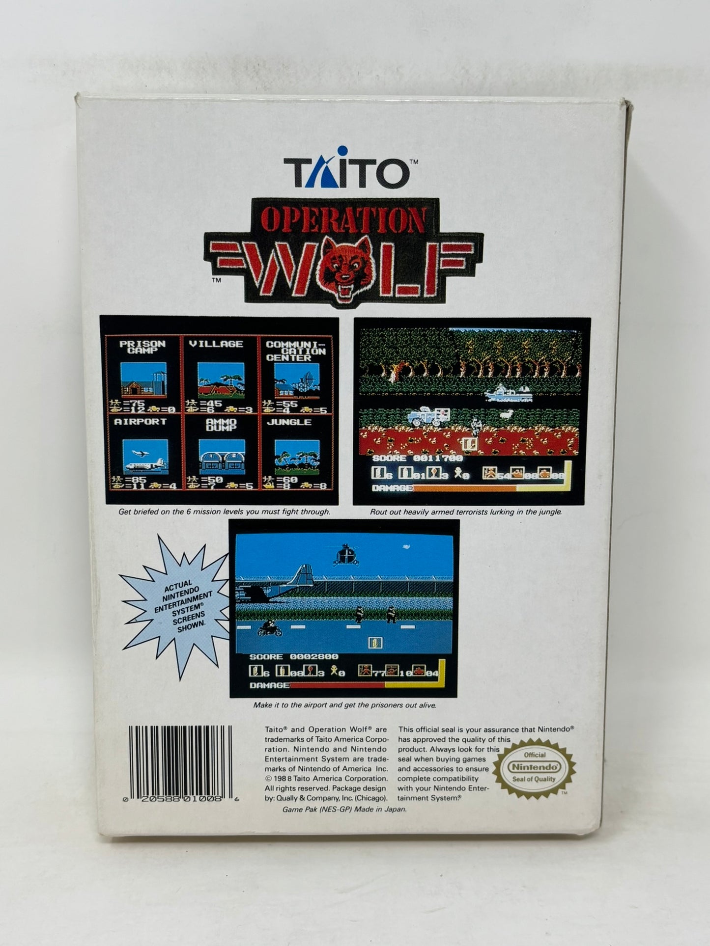 NES Nintendo - Operation Wolf - Complete