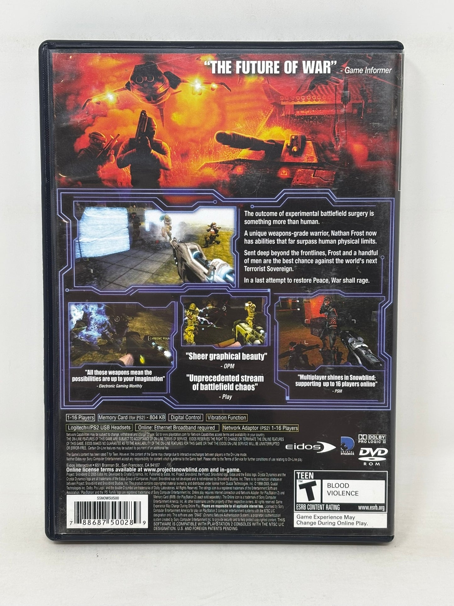 Sony PlayStation 2 - Project Snowblind - Complete