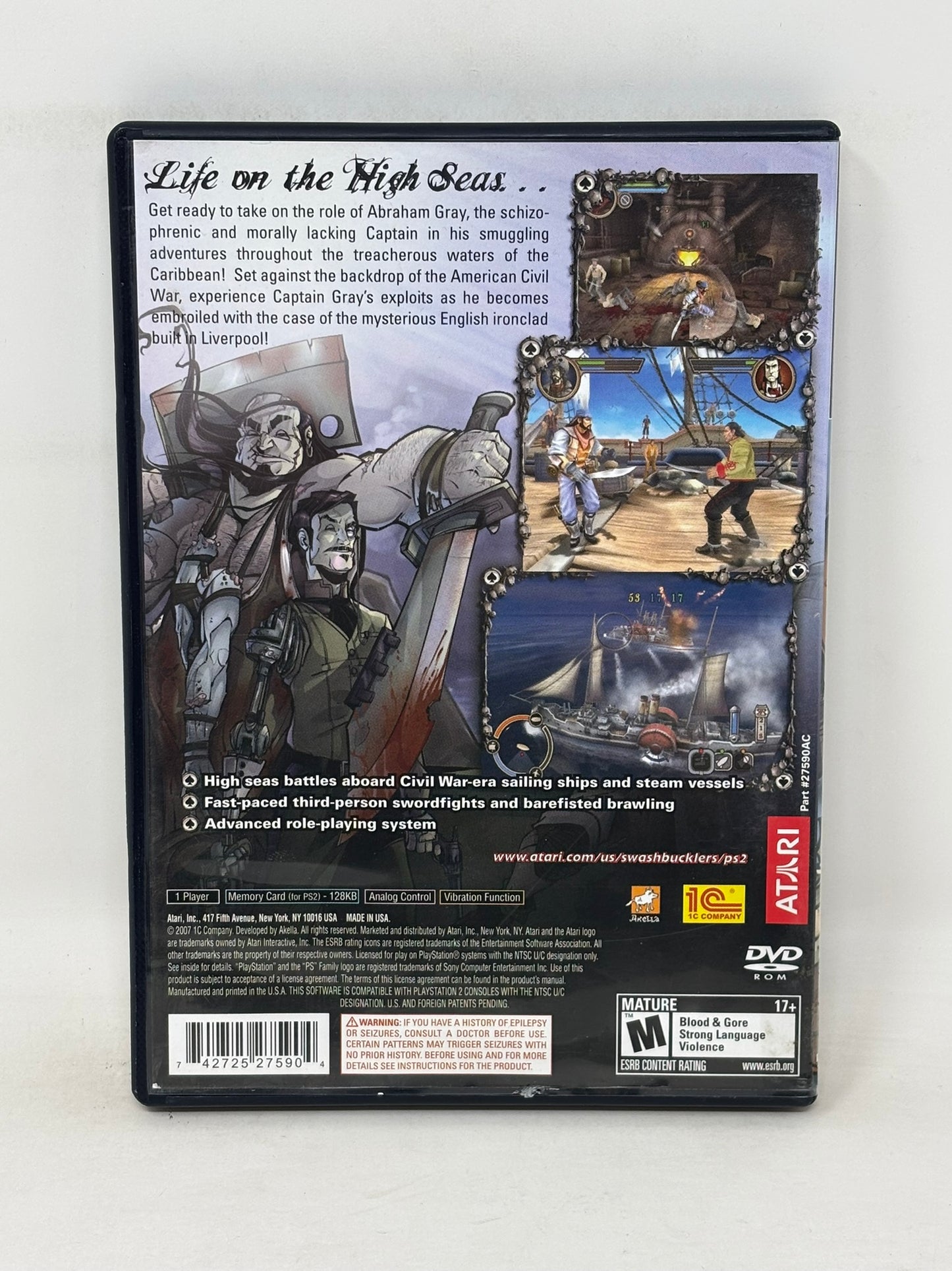 Sony PlayStation 2 - Swashbucklers Blue vs Grey - Complete