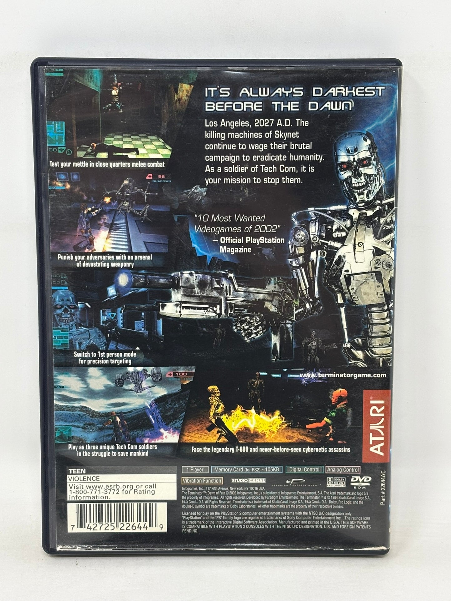Sony PlayStation 2 - The Terminator Dawn of Fate