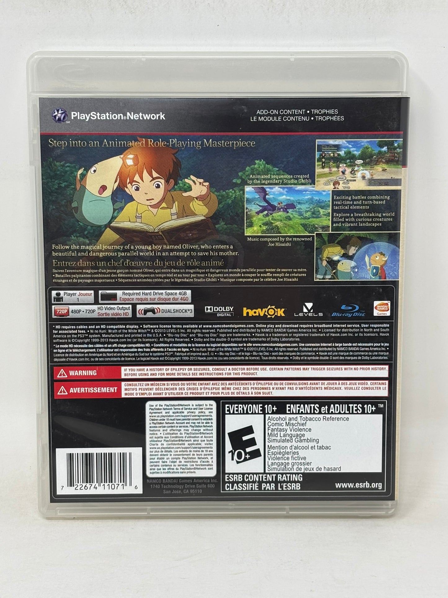 Sony PlayStation 3 - Ni No Kuni: Wrath of the White Witch