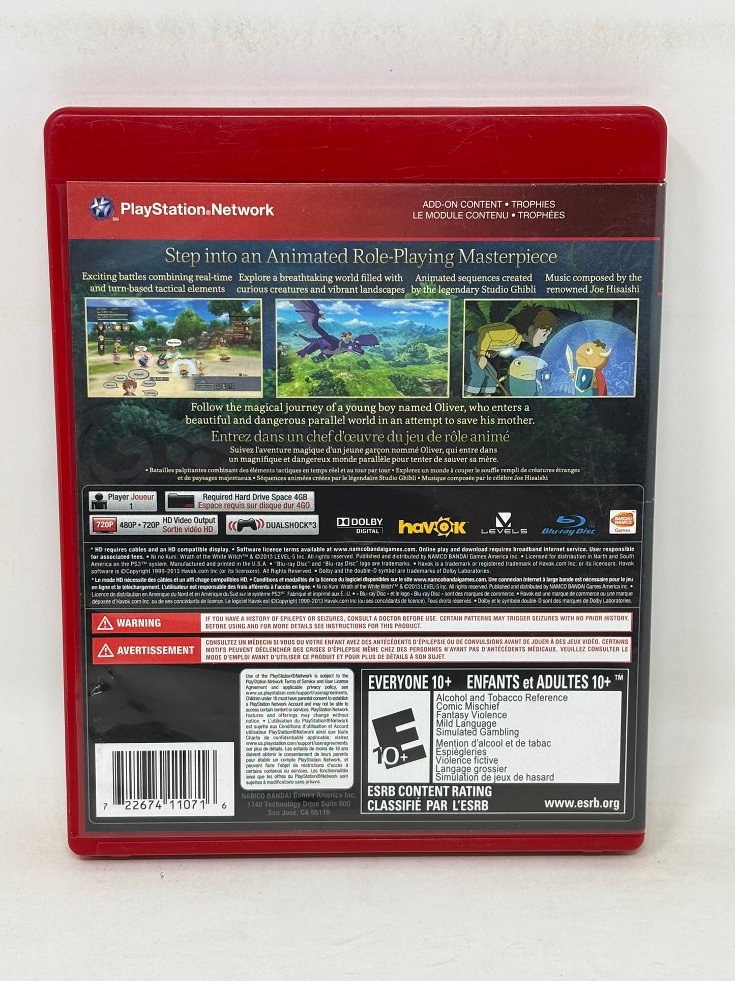 Sony PlayStation 3 - Ni No Kuni: Wrath of the White Witch (Greatest Hits)