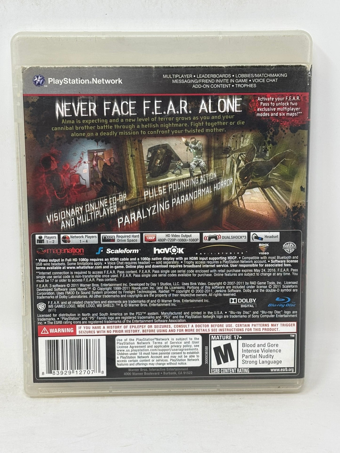 Sony PlayStation 3 - F.3.A.R / FEAR 3