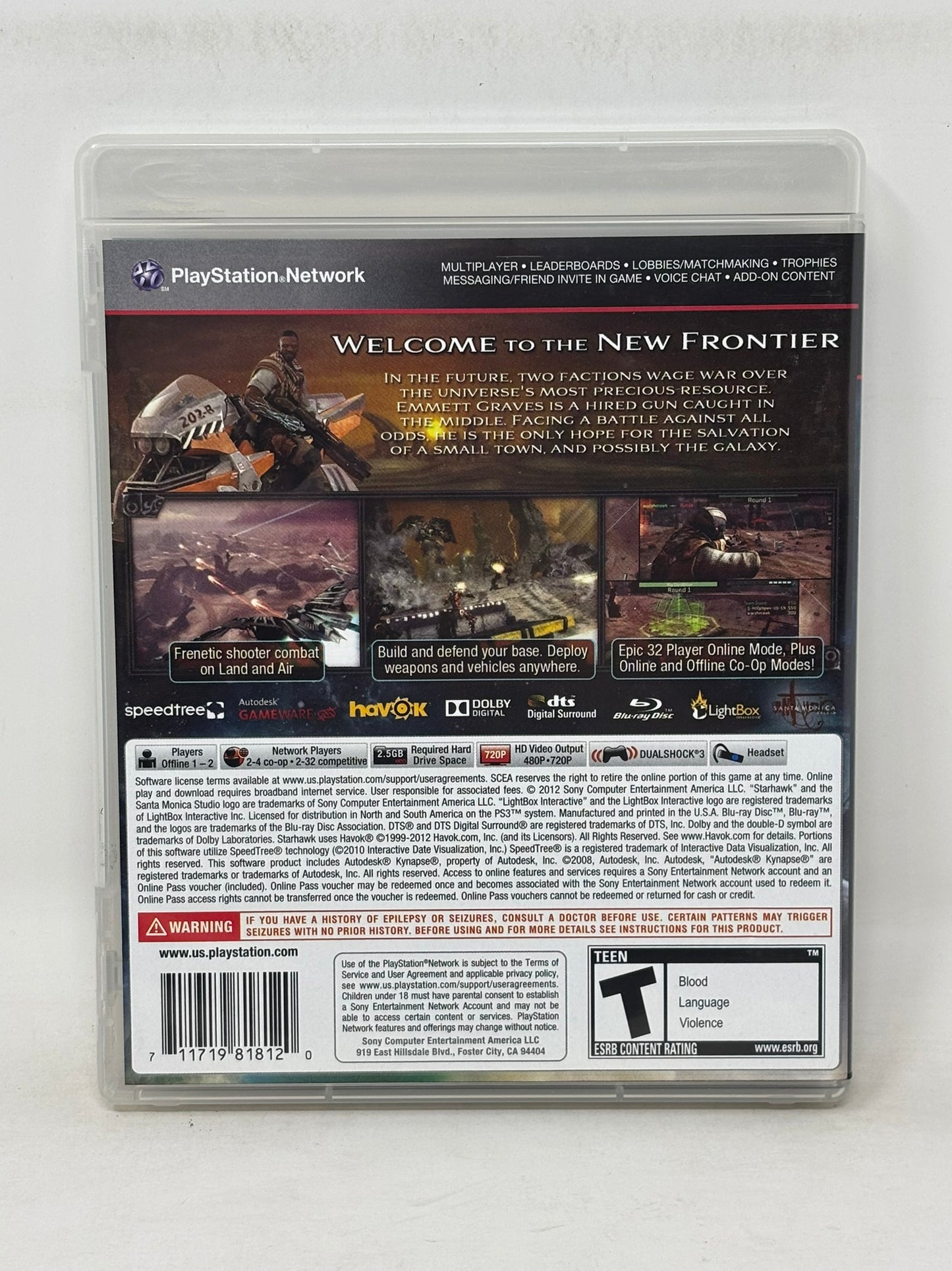 Sony PlayStation 3 - StarHawk - Complete