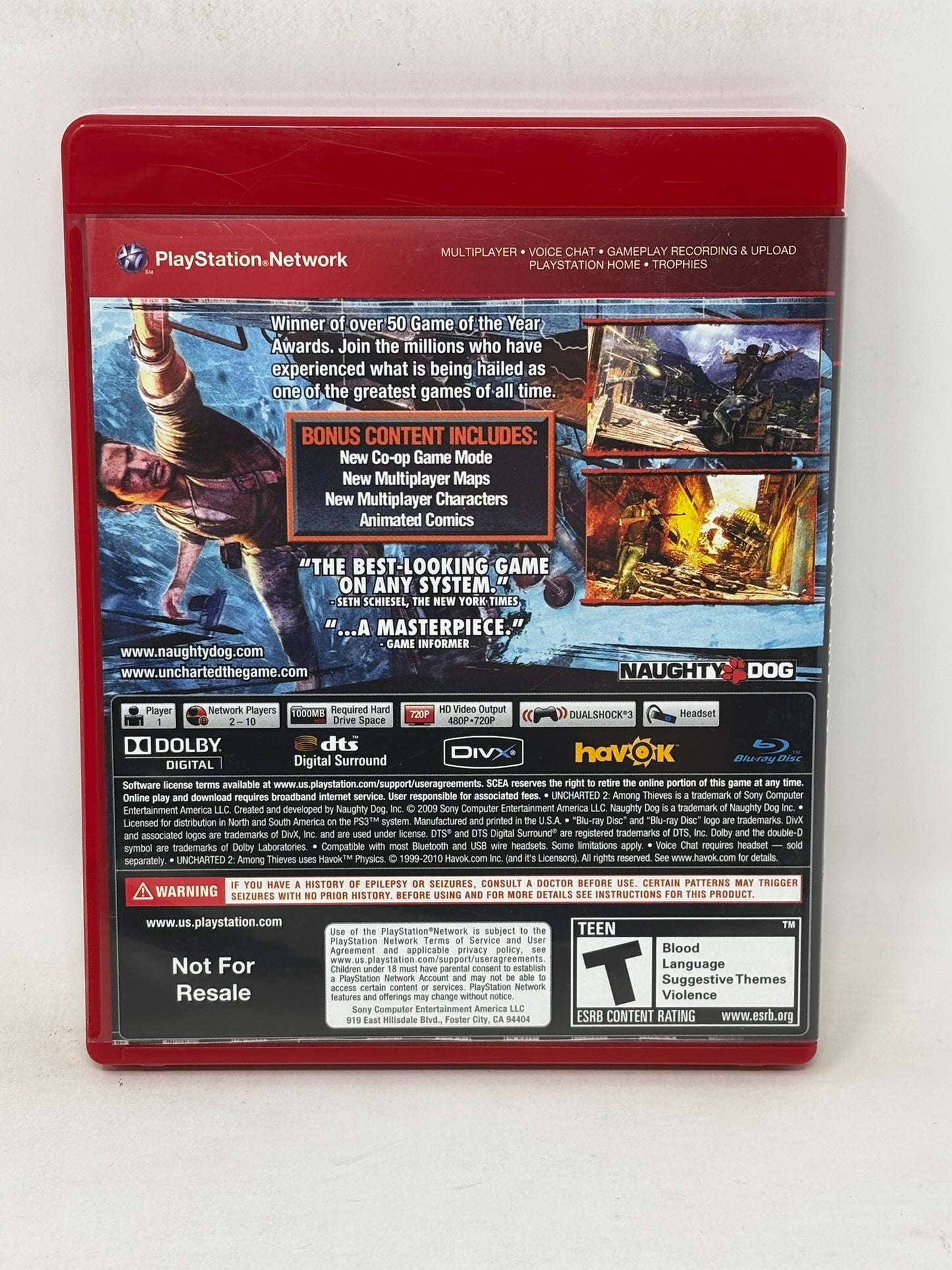 Sony PlayStation 3 - Uncharted 2 Among Thieves (Game of the Year Edition)