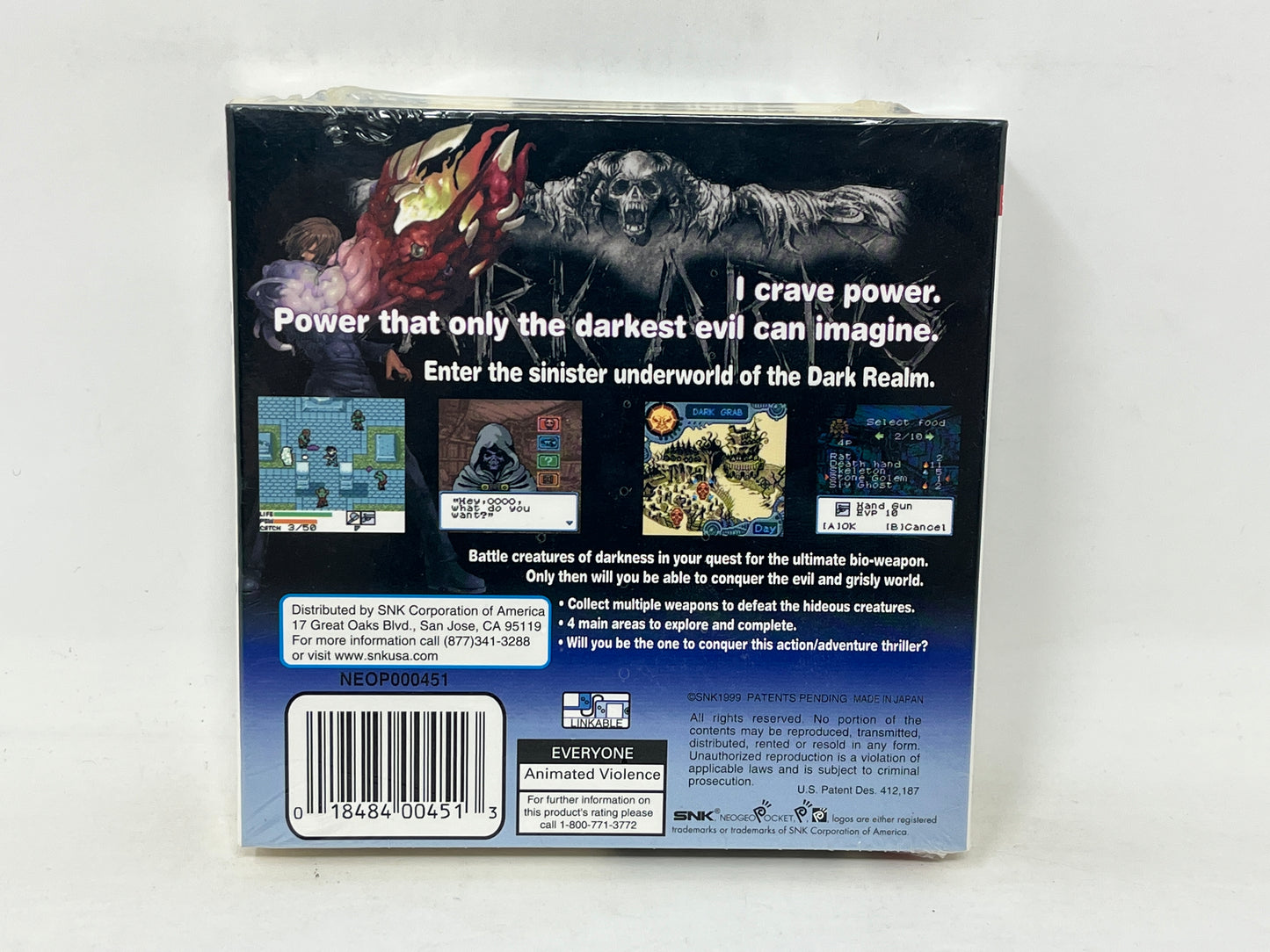 Neo Geo Pocket Color - Dark Arms Beast Buster 1999 - Sealed