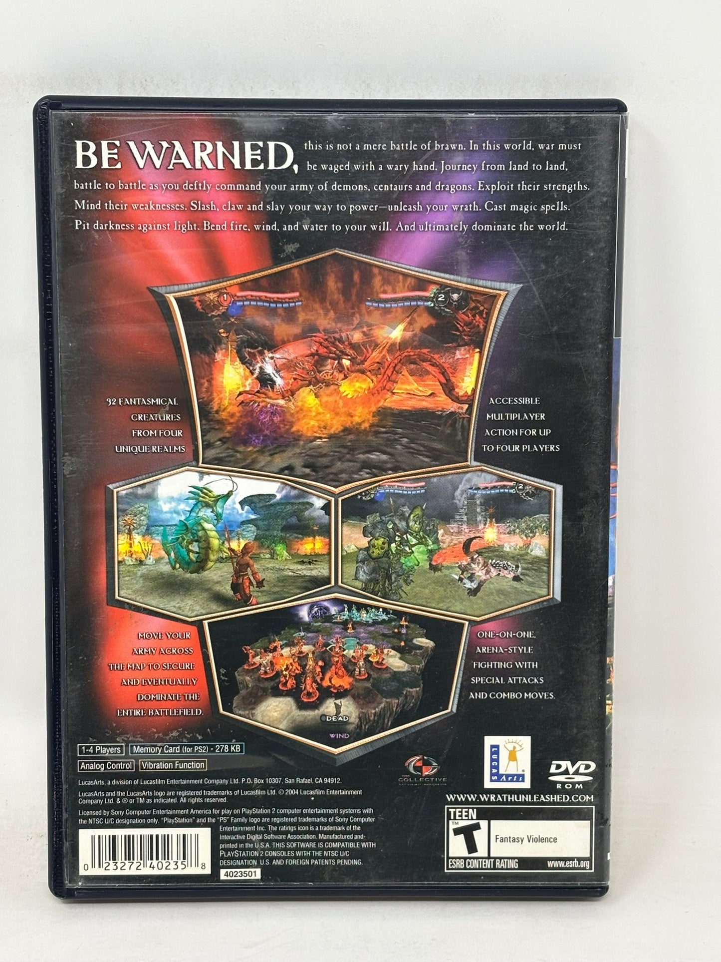 Sony PlayStation 2 - Wrath Unleashed - Complete