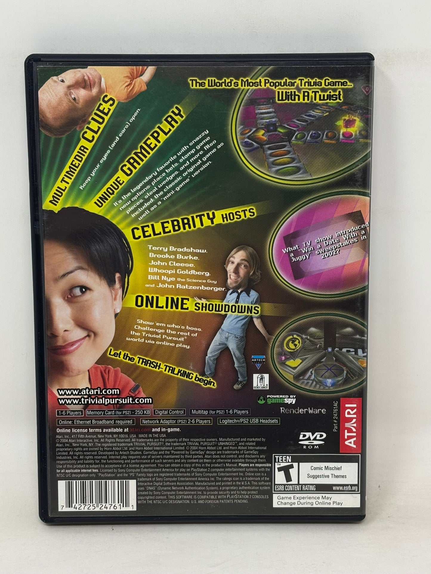 Sony PlayStation 2 - Trivial Pursuit Unhinged - Complete