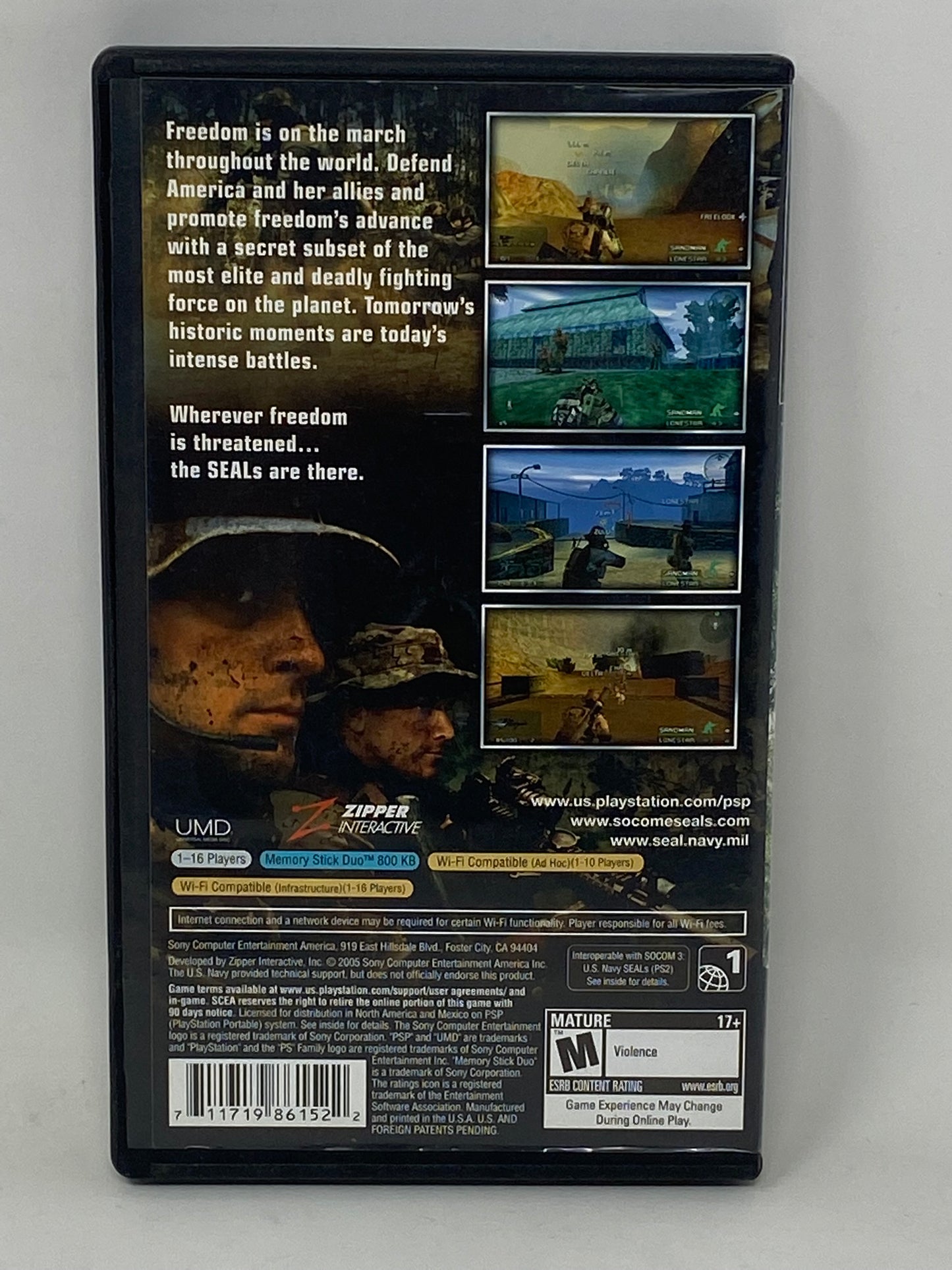 Sony PSP - SOCOM Navy Seals Fireteam Bravo - Complete