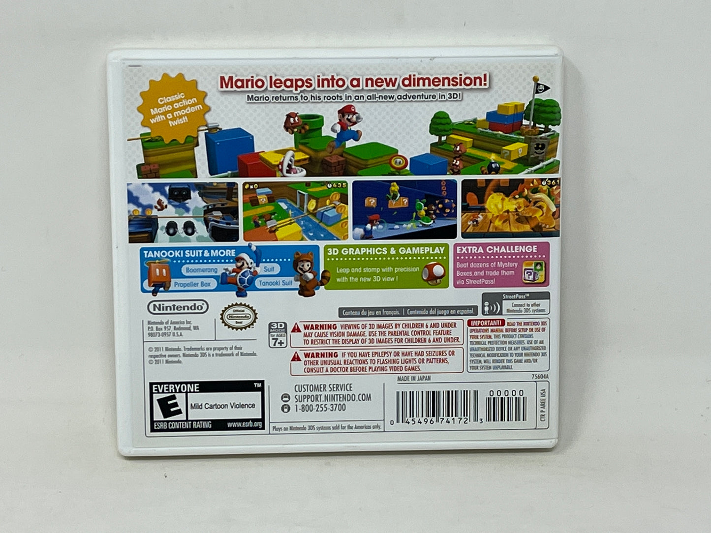 Nintendo 3DS - Super Mario 3D Land - Complete