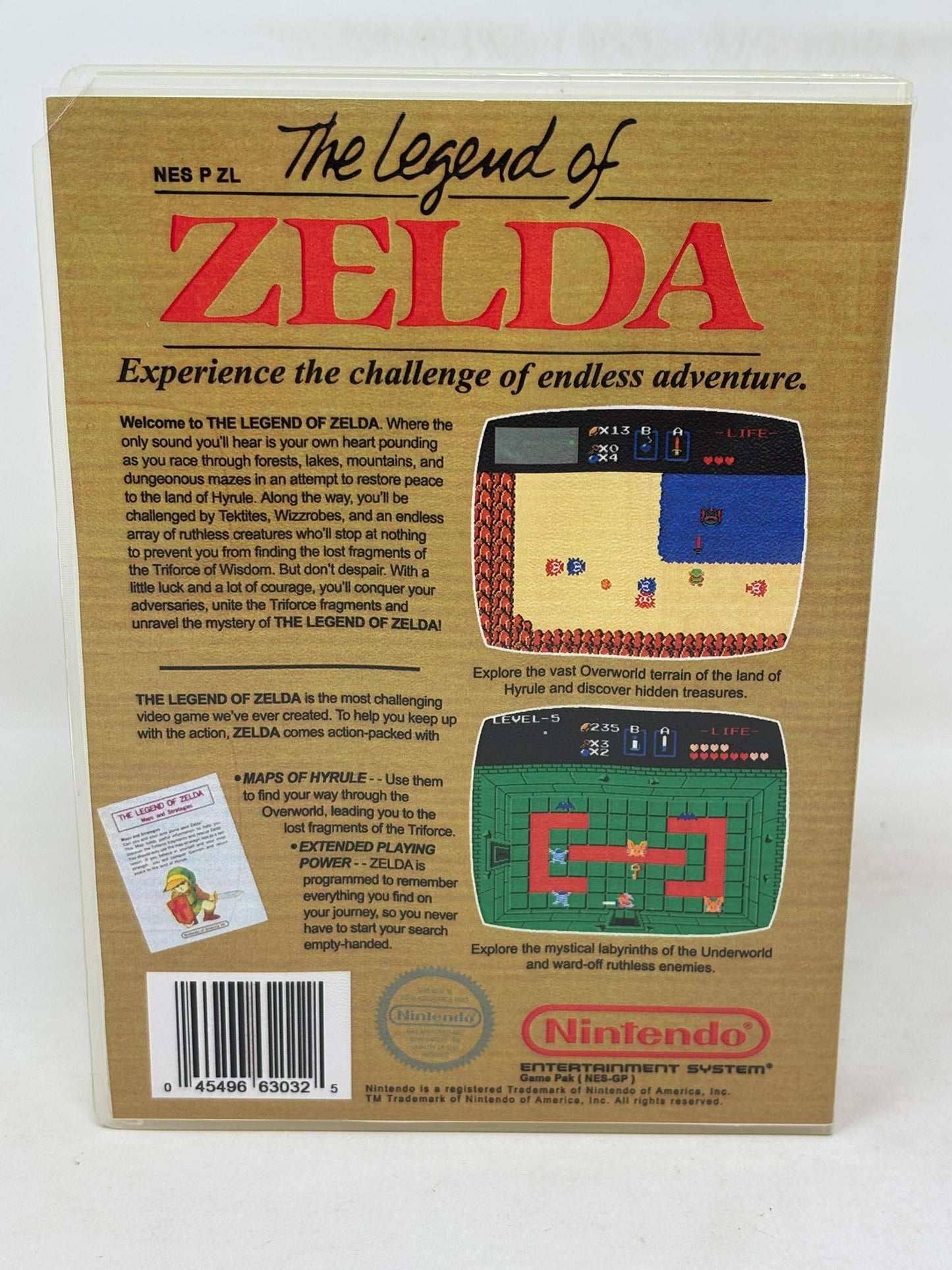 NES Nintendo - Legend of Zelda w/ Snap Case