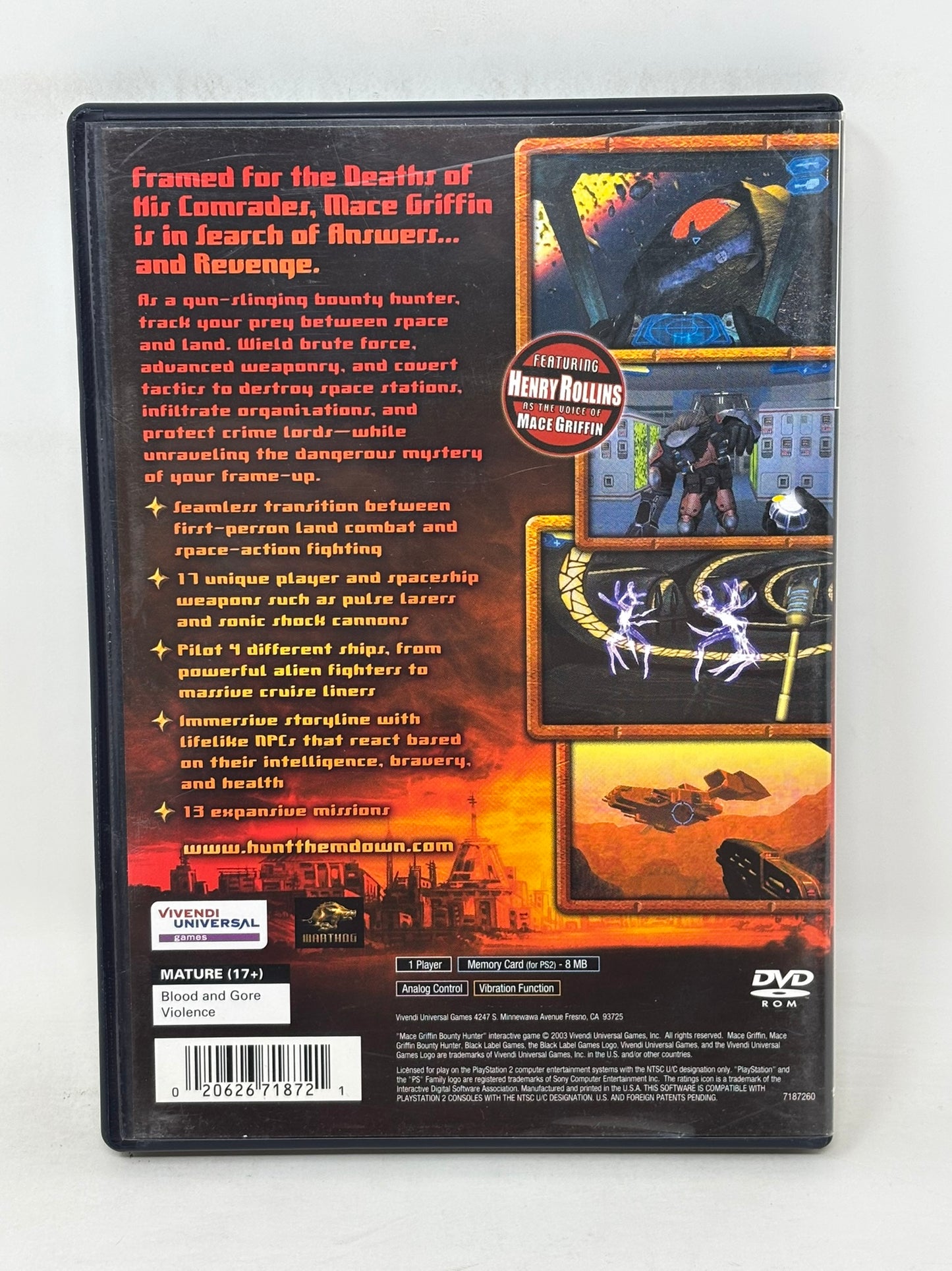 Sony PlayStation 2 - Mace Griffin Bounty Hunter - Complete