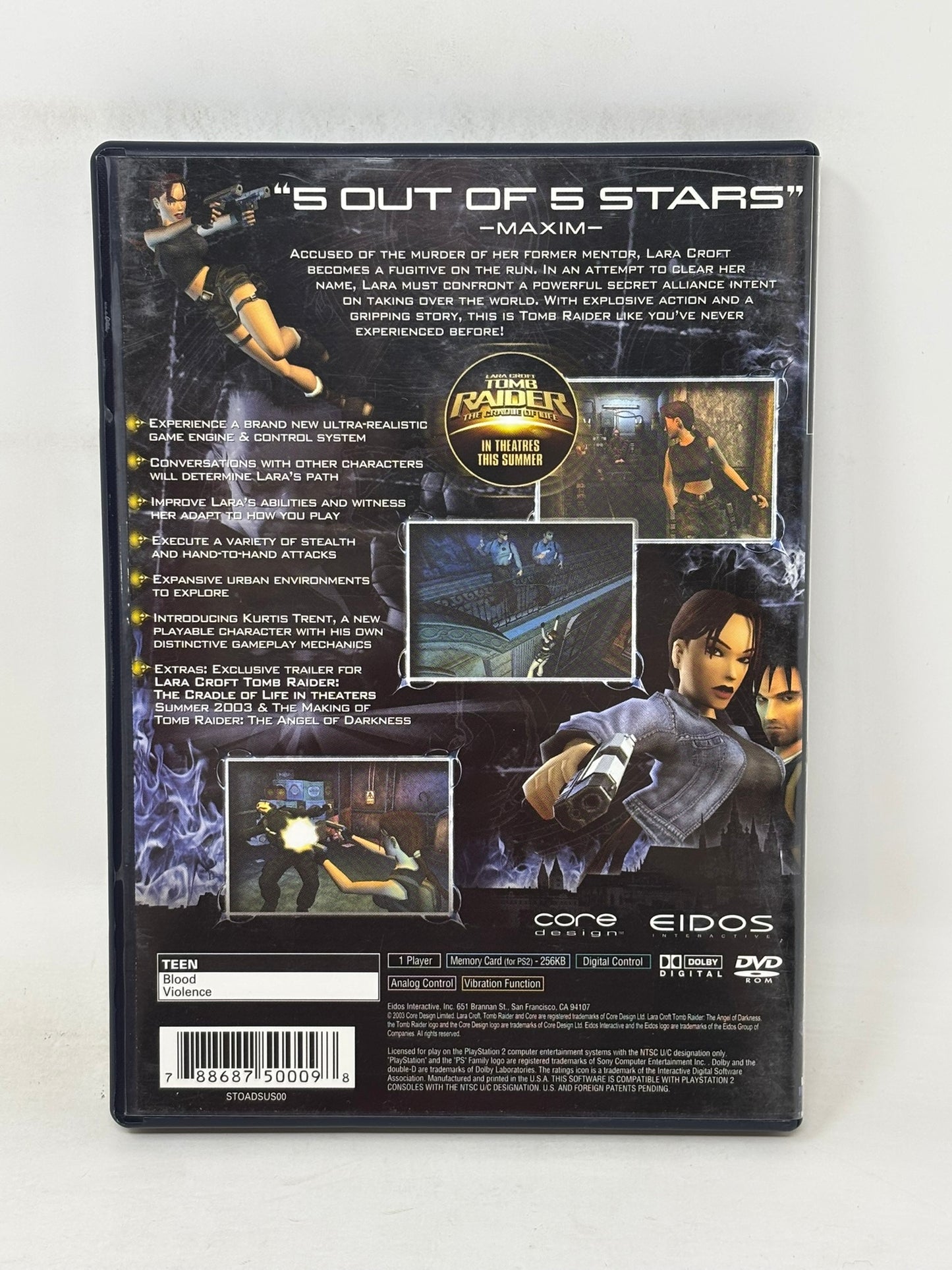 Sony PlayStation 2 - Tomb Raider: The Angel of Darkness - Complete