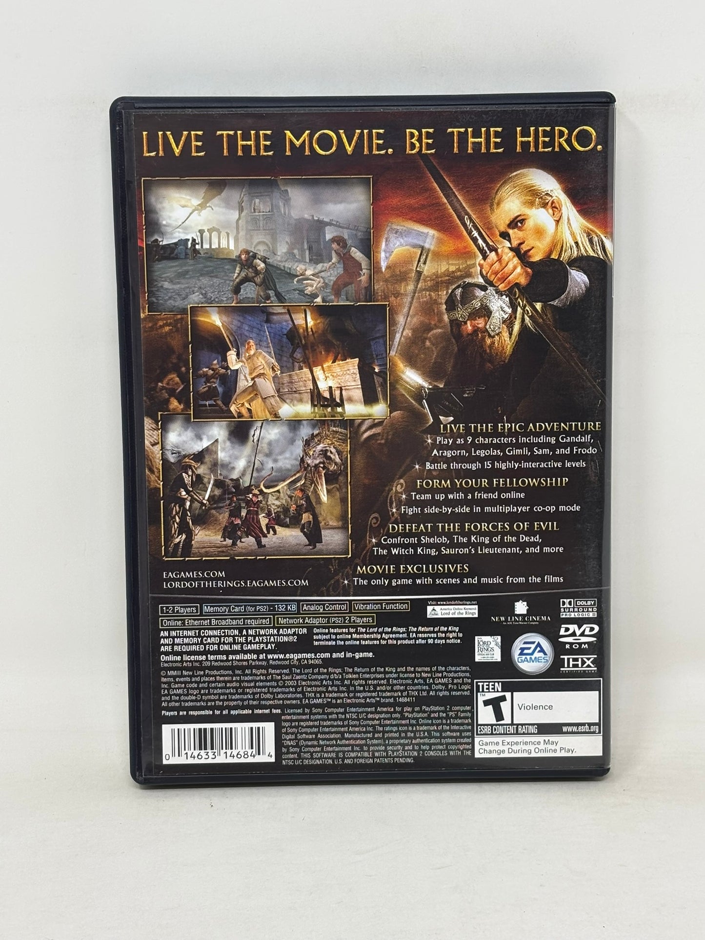Sony PlayStation 2 - Lord of the Rings Return of the King - Complete