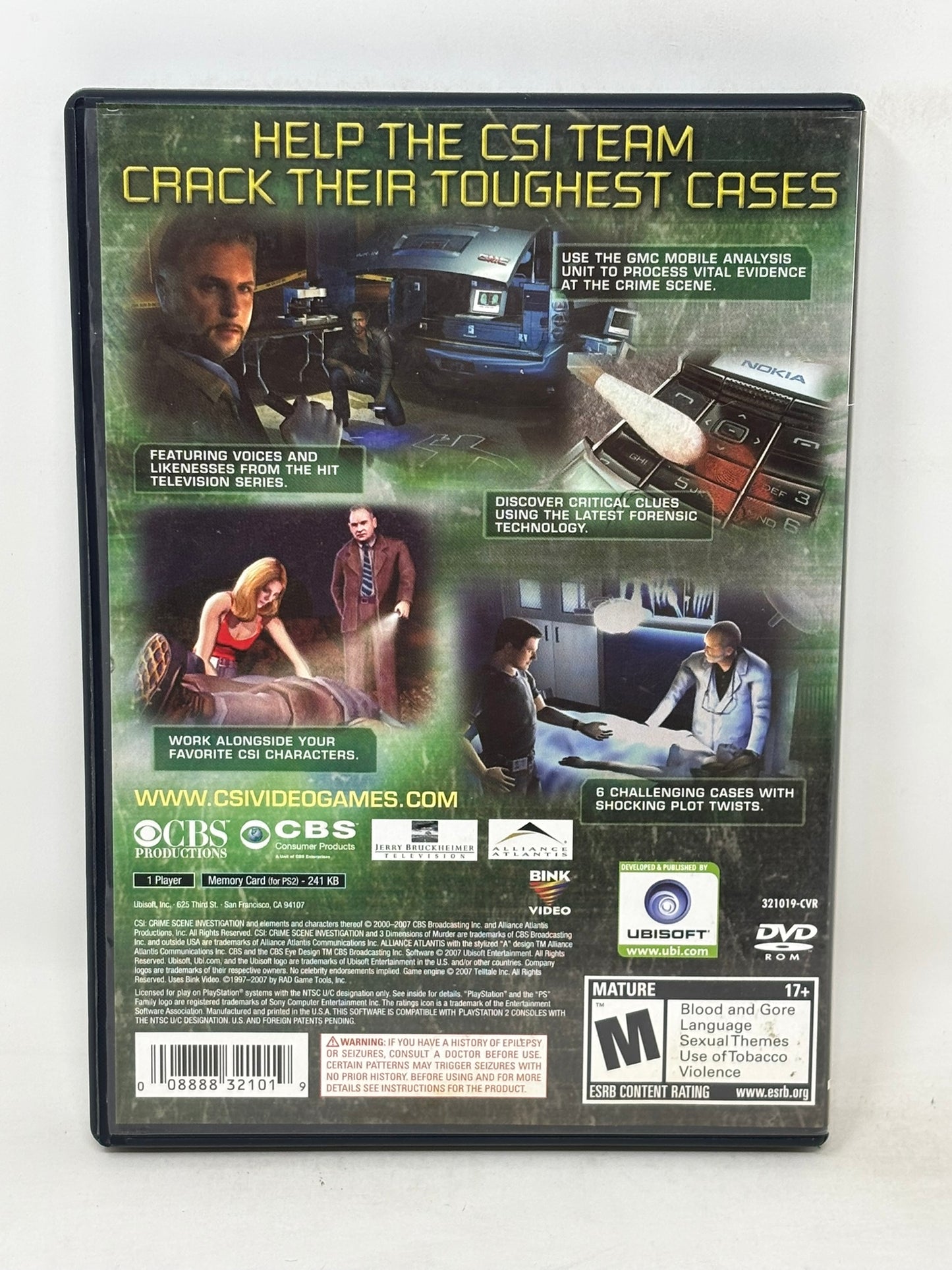 Sony PlayStation 2 - CSI 3 Dimensions of Murder - Complete