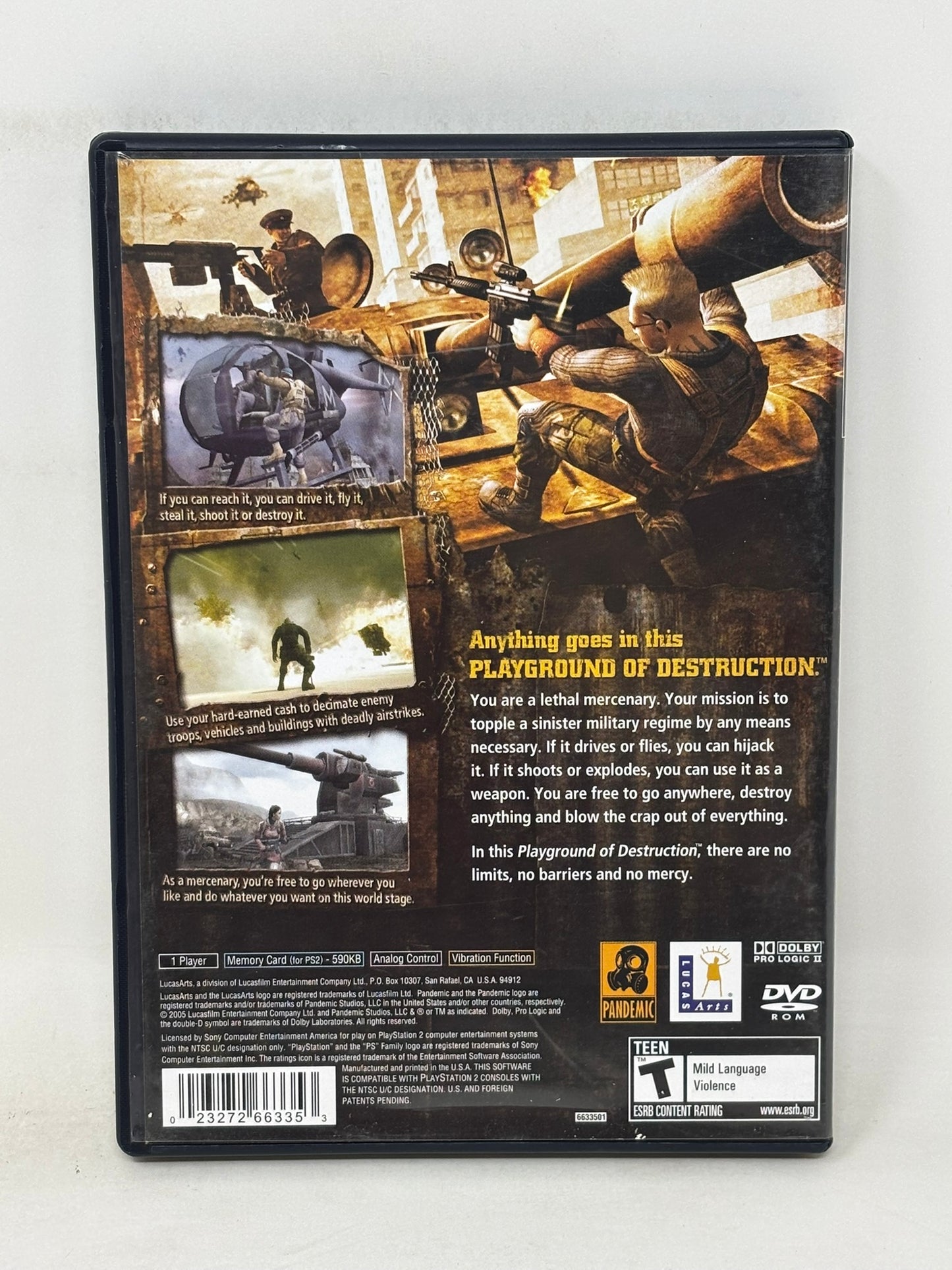 Sony PlayStation 2 - Mercenaries Playground of Destruction - Complete