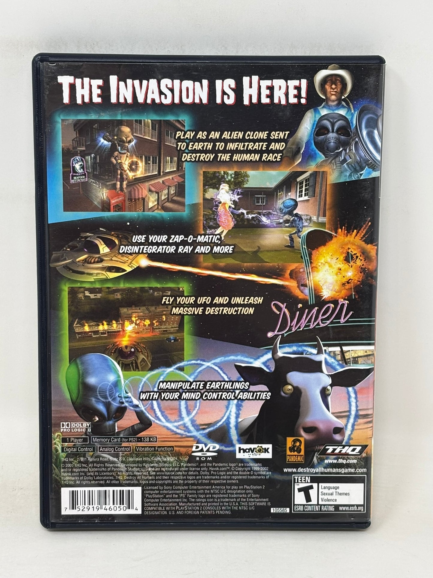 Sony PlayStation 2 - Destroy All Humans - Complete