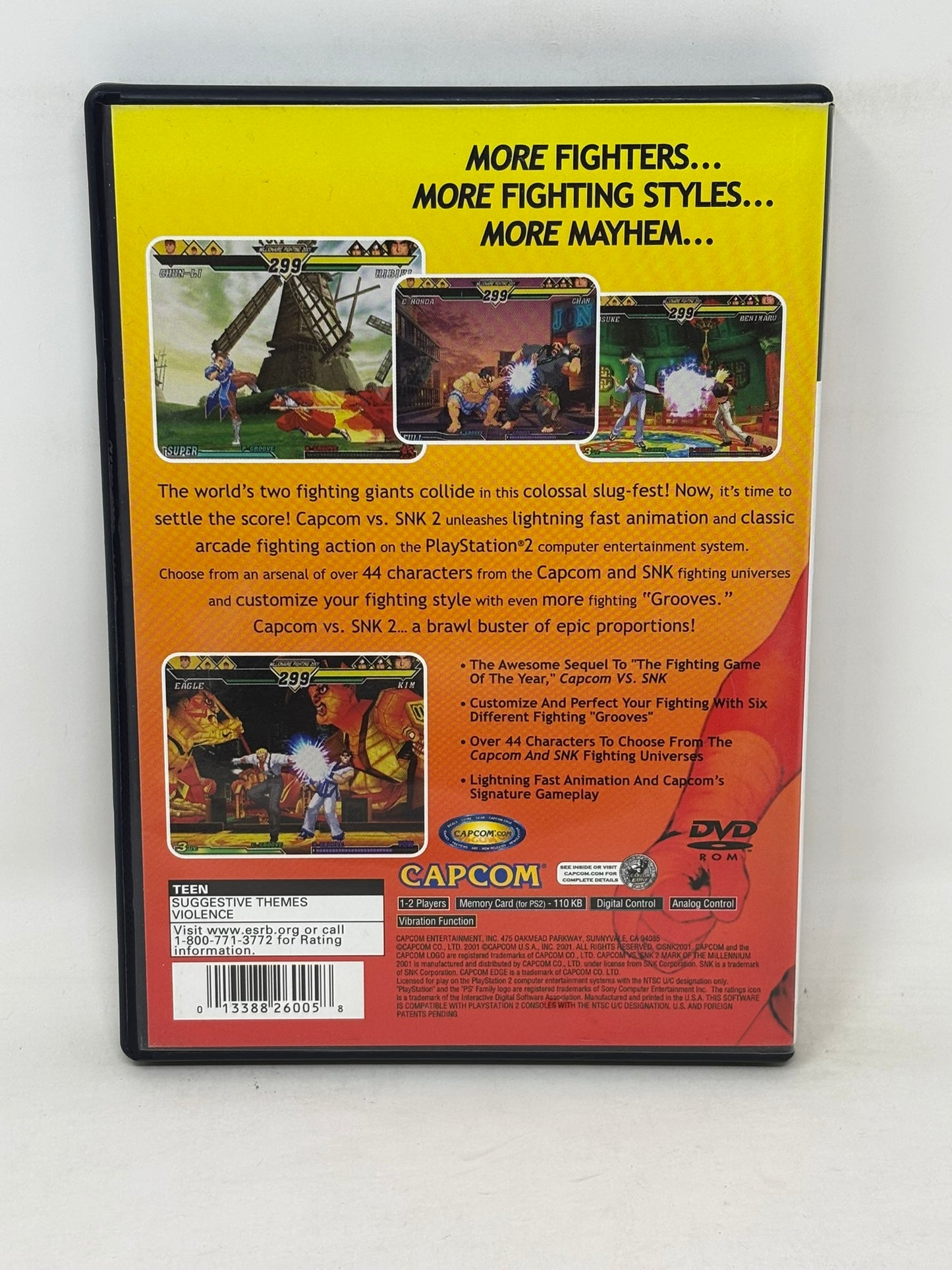 Sony PlayStation 2 - Capcom Vs SNK 2 - Complete
