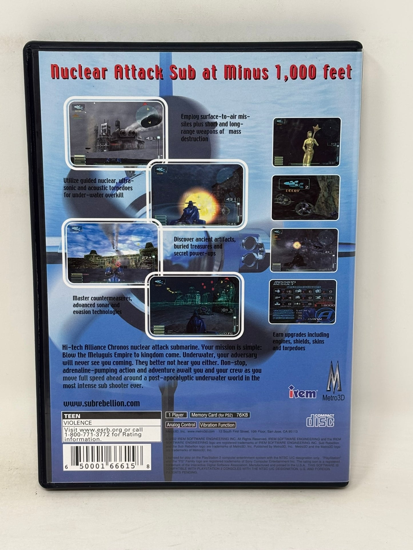 Sony PlayStation 2 - Sub Rebellion - Complete
