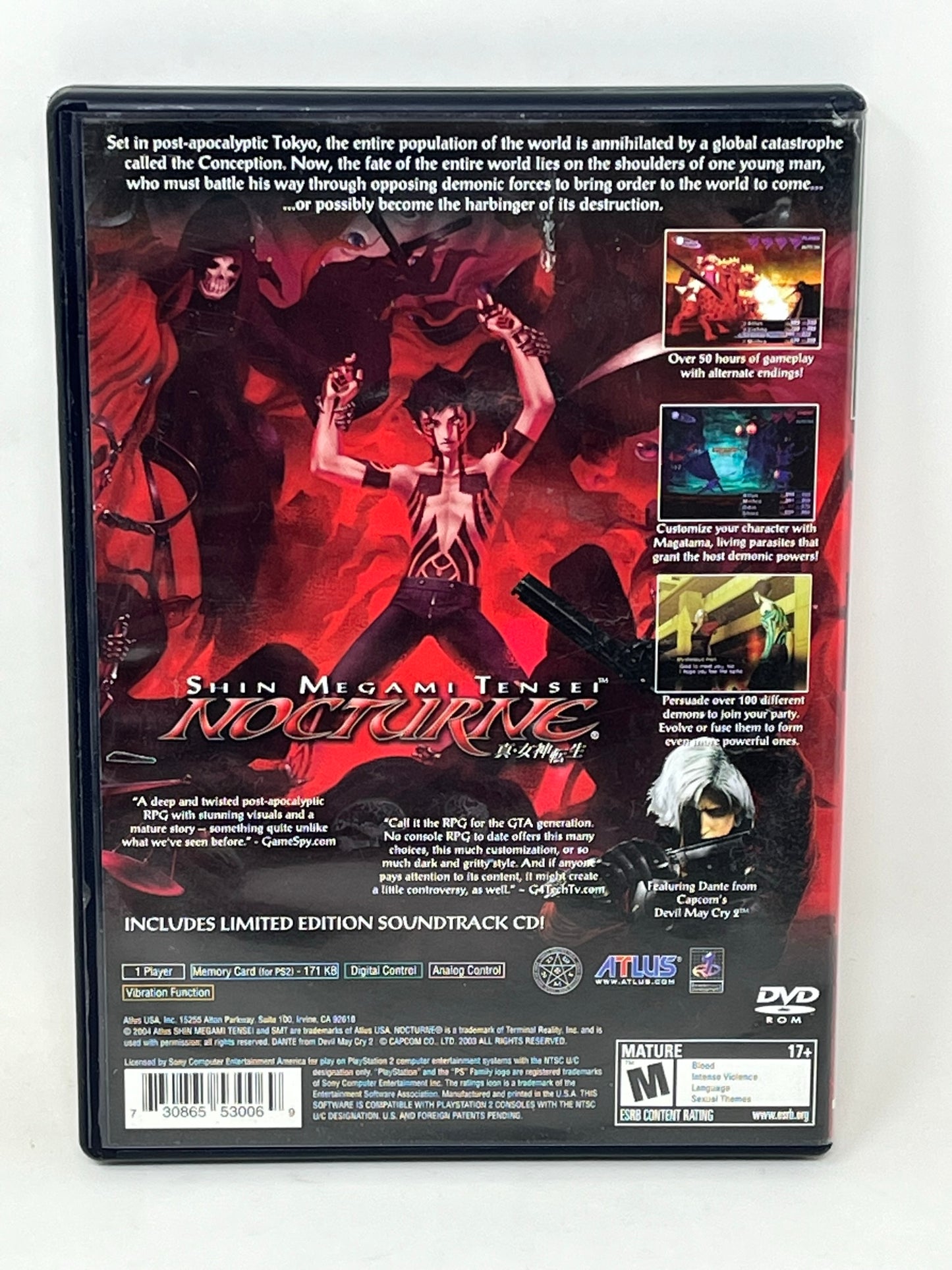 Sony PlayStation 2 PS2 - Shin Megami Tensei Nocturne - Complete