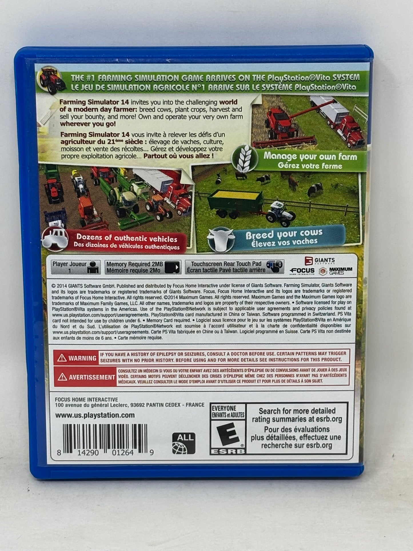 PlayStation Vita - Farming Simulator 14