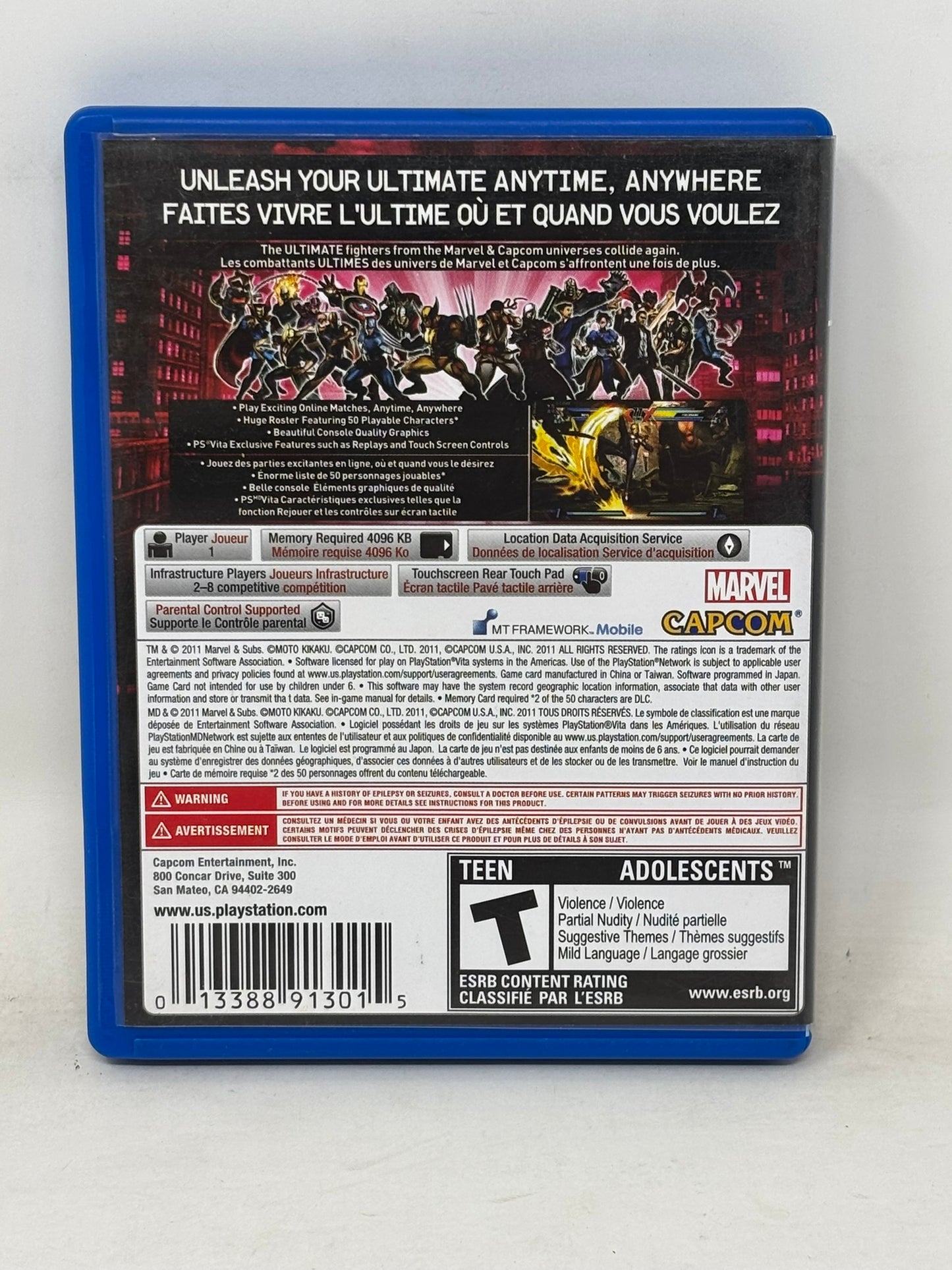 PlayStation Vita - Ultimate Marvel vs Capcom 3
