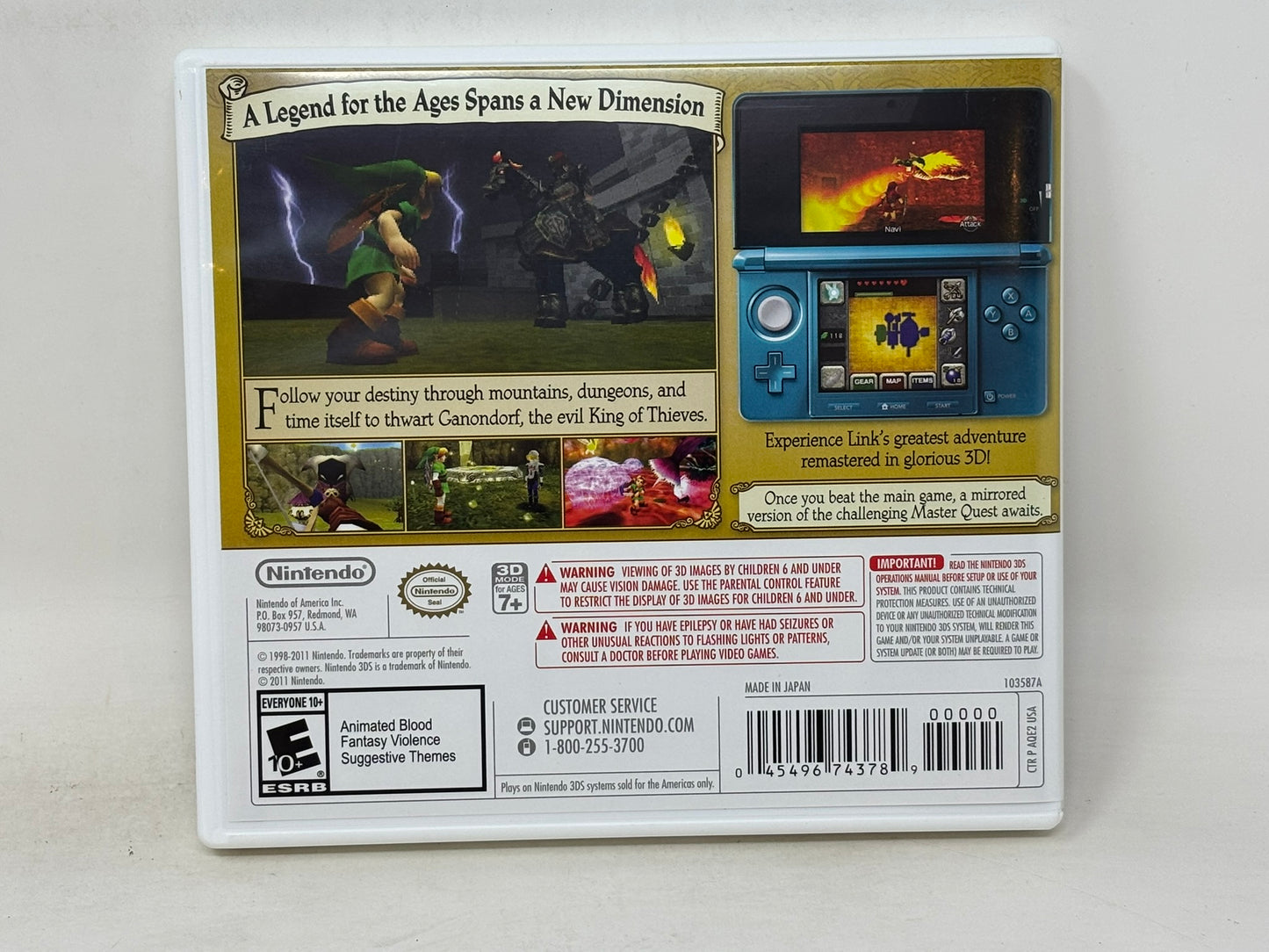 Nintendo 3DS - Legend of Zelda Ocarina of Time 3D