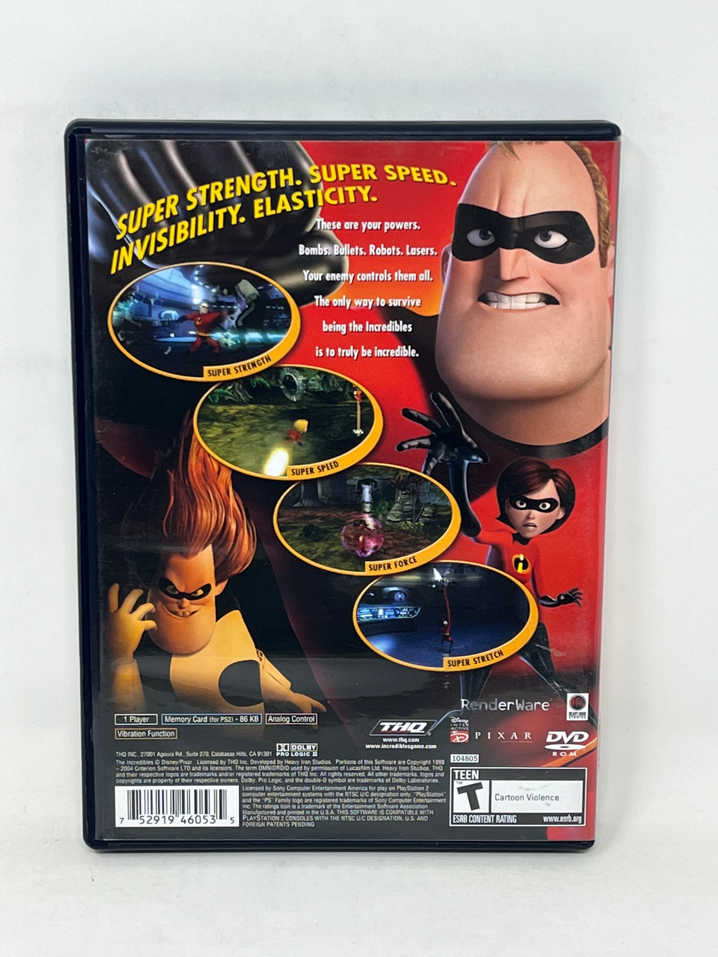 Sony PlayStation 2 - The Incredibles - Complete