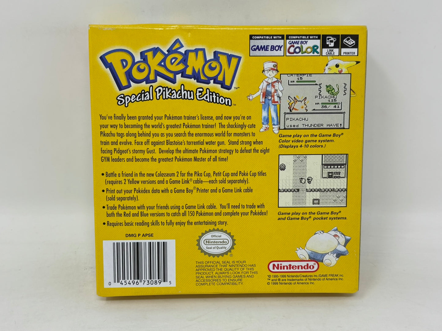 Nintendo Game Boy - Pokemon Yellow Version - Complete