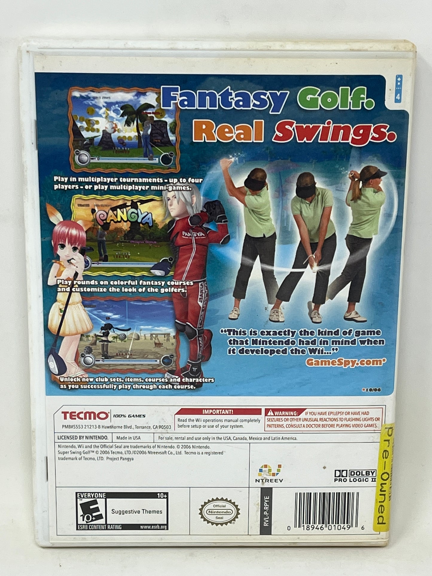Nintendo Wii - Super Swing Golf - Complete