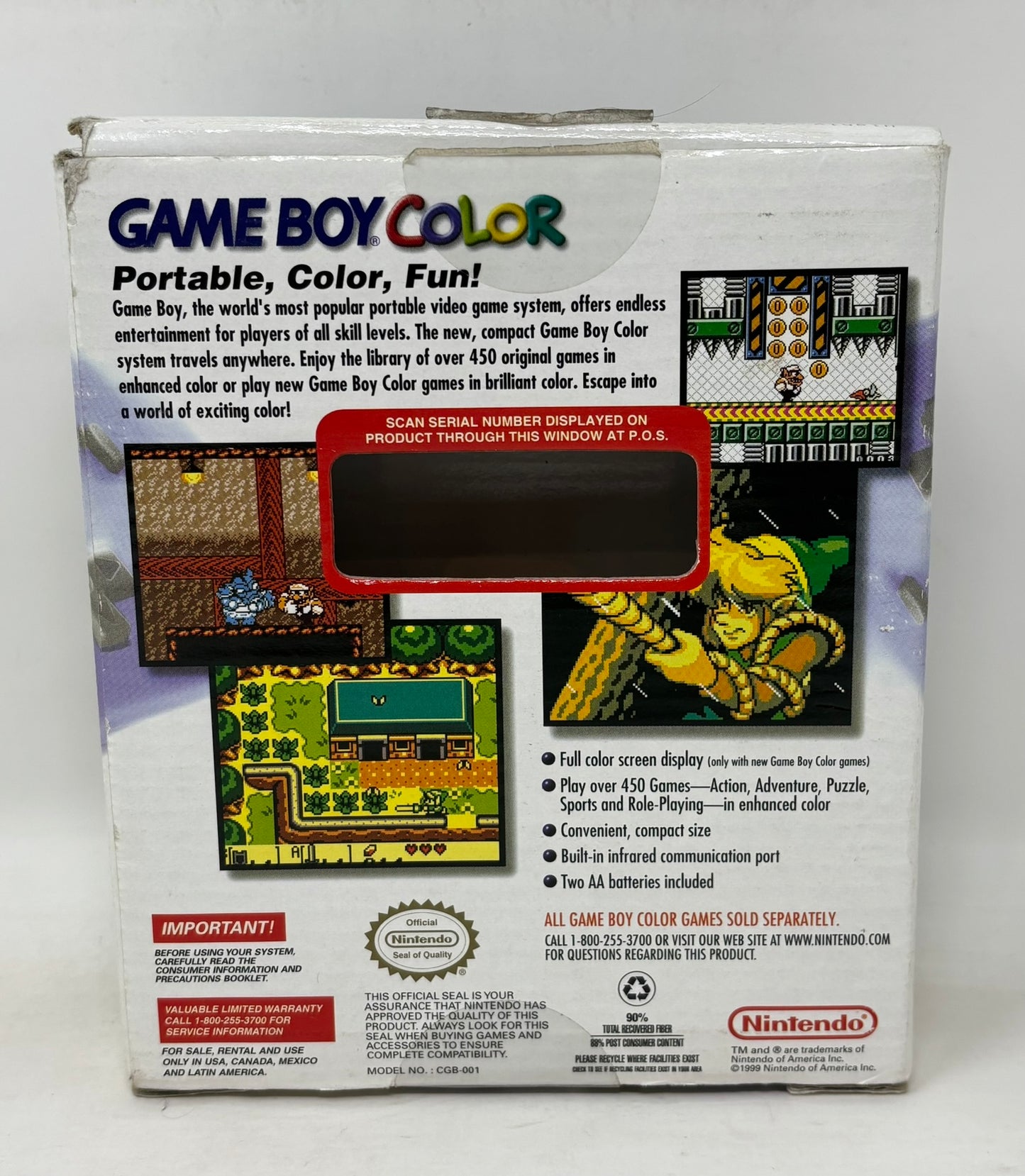 Nintendo Game Boy Color Grape - Complete